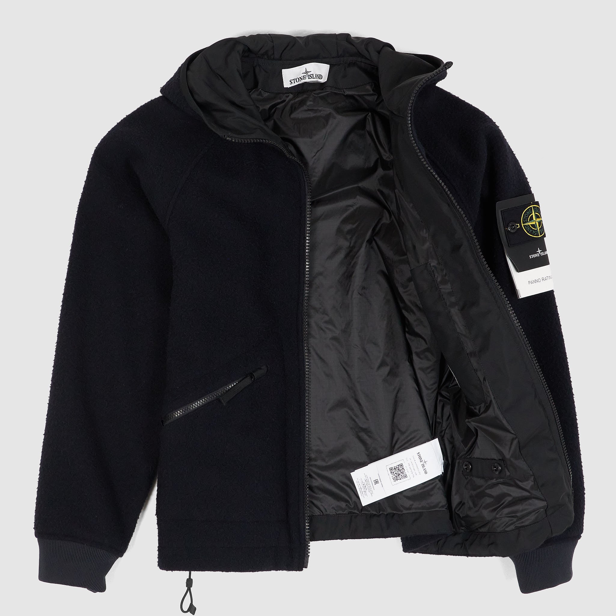 Stone Island Panno Ratinato Hooded Jacket - DeeCee style