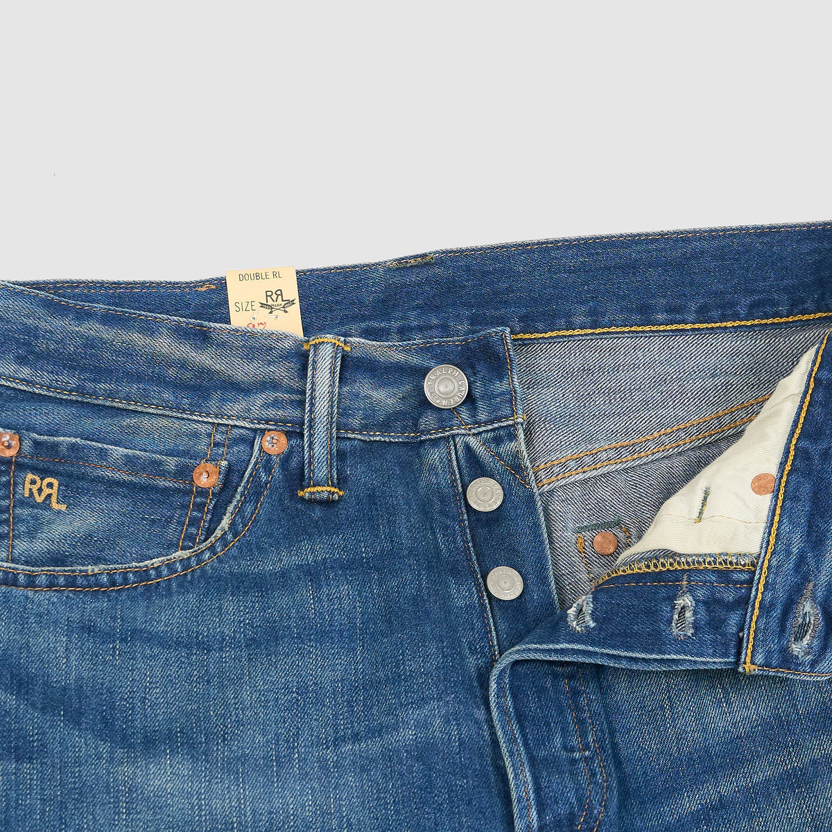 Double RL Ladies Wide Leg High Boy Fit Jeans