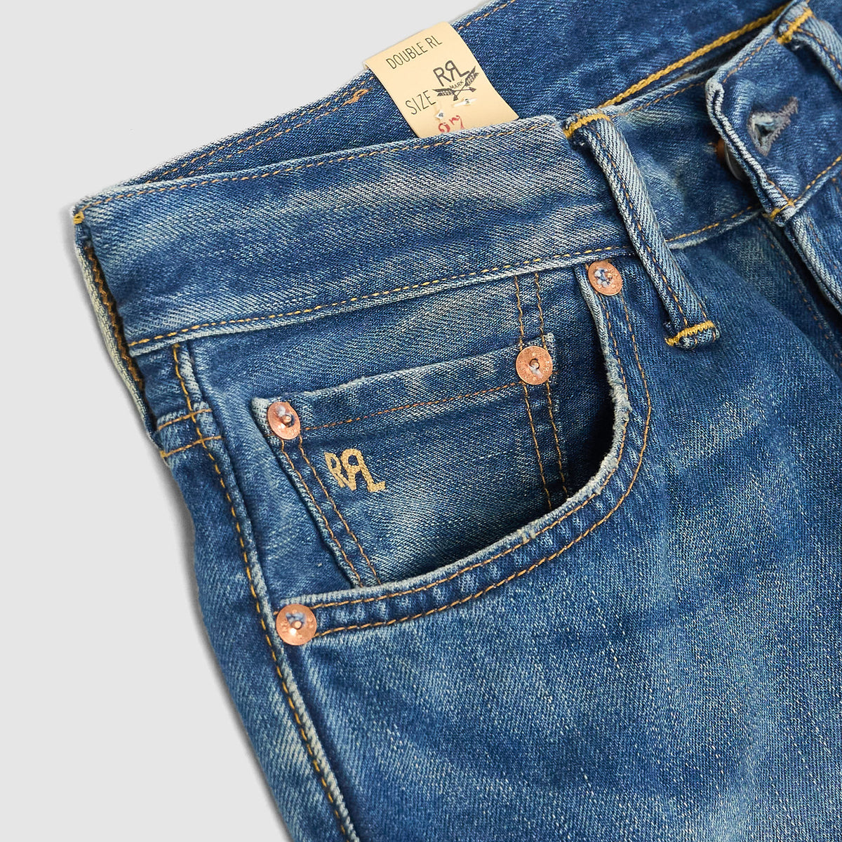 Double RL Ladies Wide Leg High Boy Fit Jeans