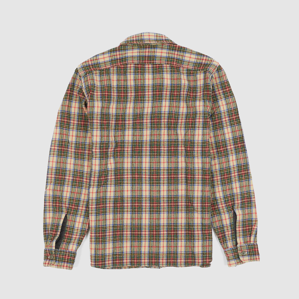 Double RL Plaid Wool-Blend Shirt