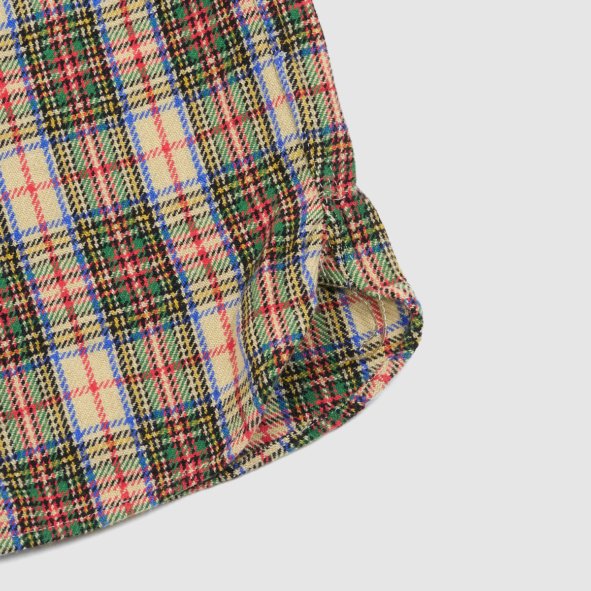 Double RL Plaid Wool-Blend Shirt