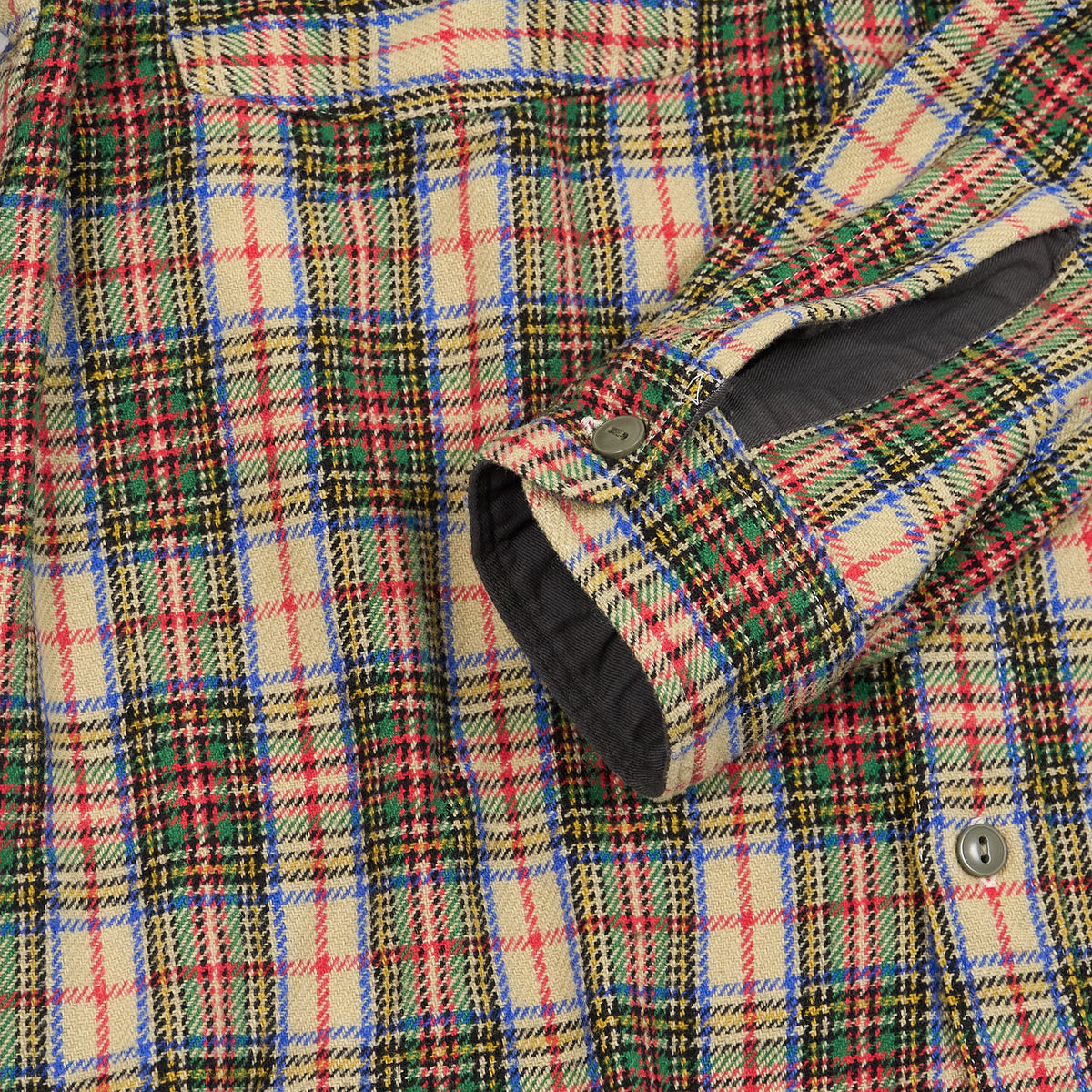 Double RL Plaid Wool-Blend Shirt
