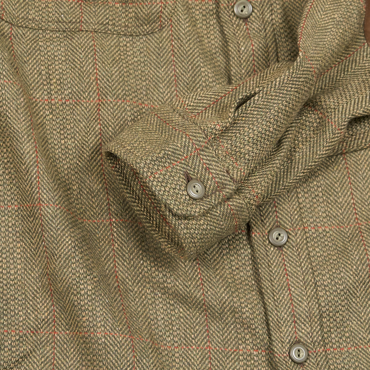 Double RL Wool- Blend Herringbone Sport Shirt