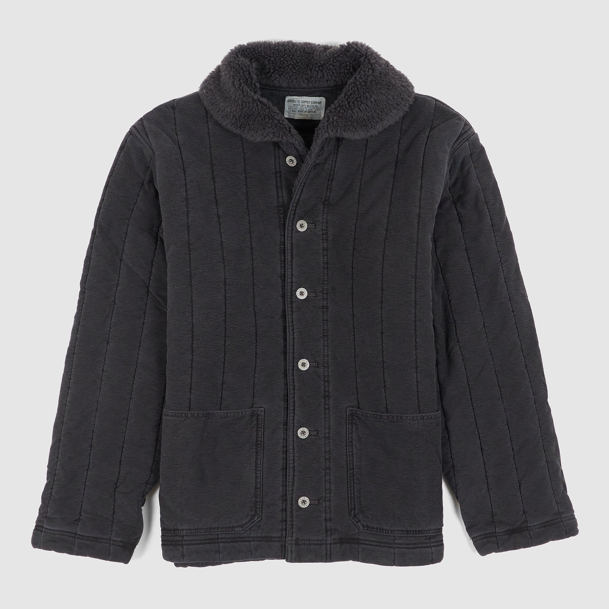 Double RL Fleece Lined Dungaree Cardigan Jacket - DeeCee style