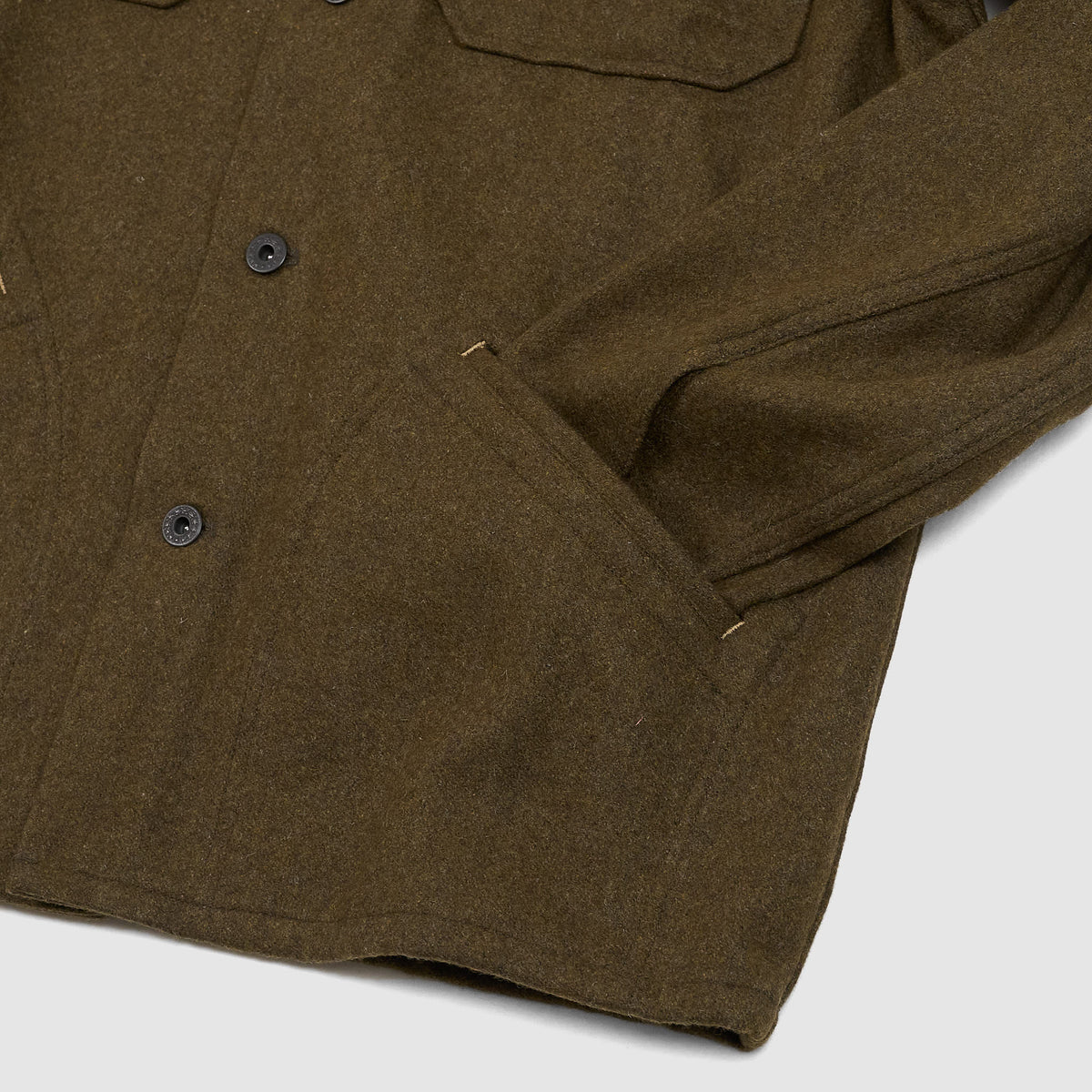 Double RL Brown Bear Wool Blend Overshirt