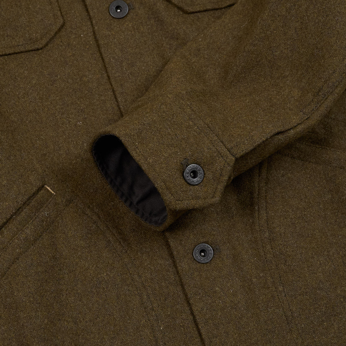 Double RL Brown Bear Wool Blend Overshirt