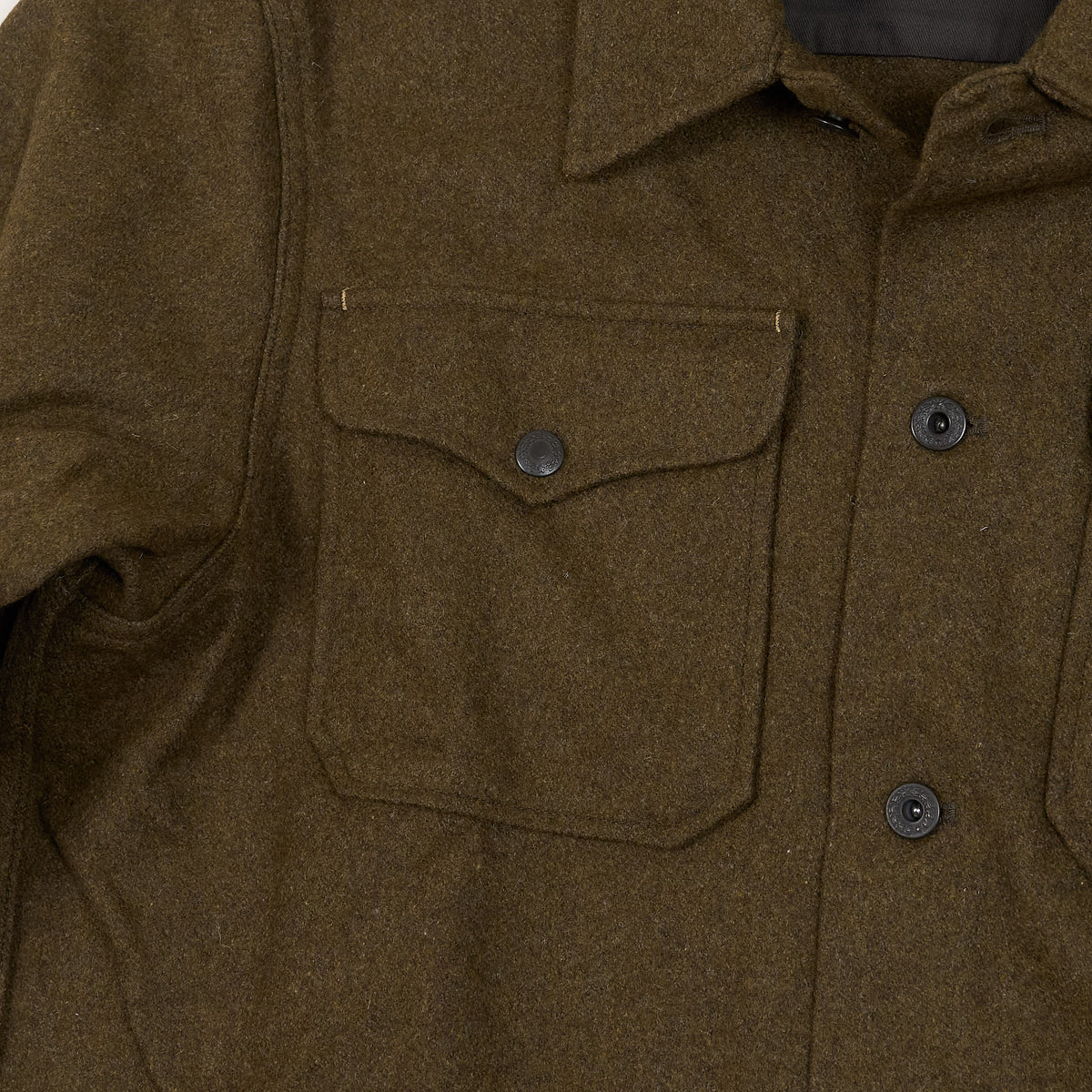 Double RL Brown Bear Wool Blend Overshirt