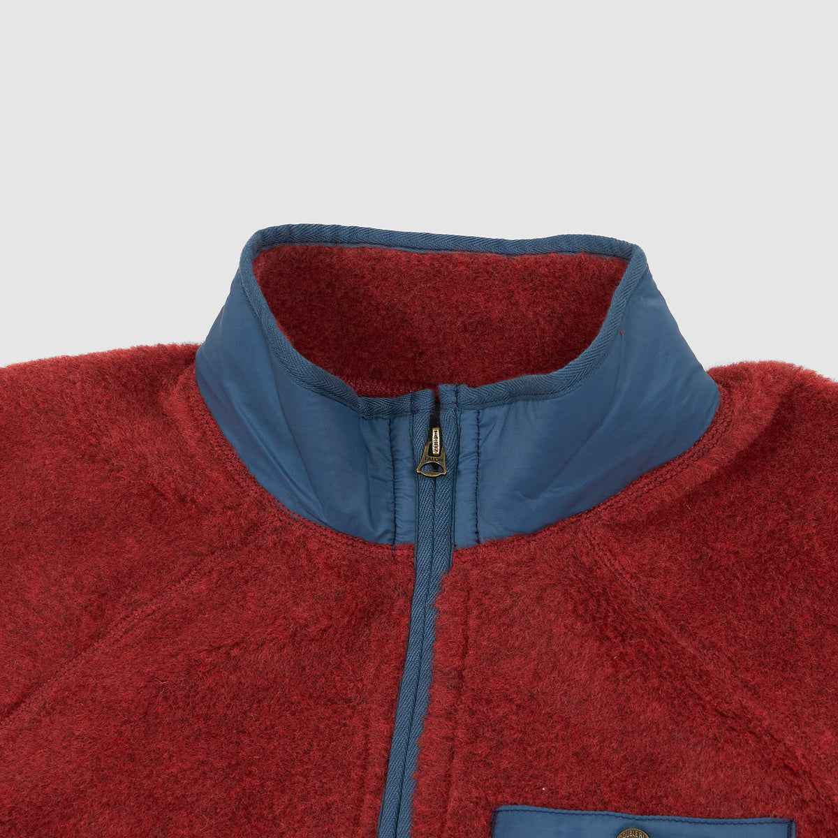 Double RL Wool Blend Pile Fleece Jacket