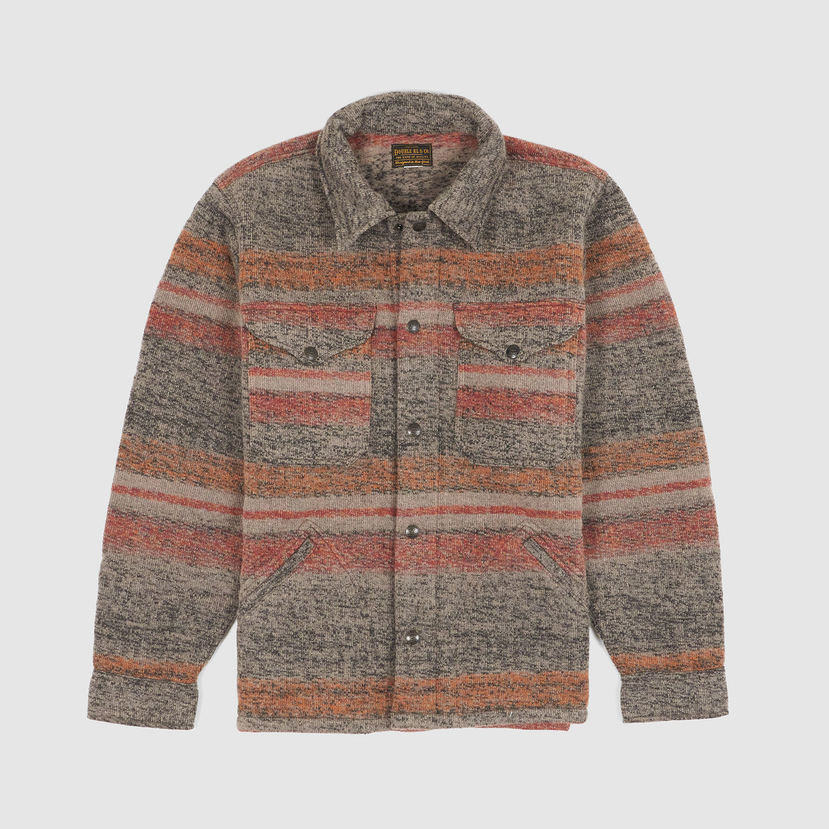 Double RL Wool Blend Overshirt Jacket