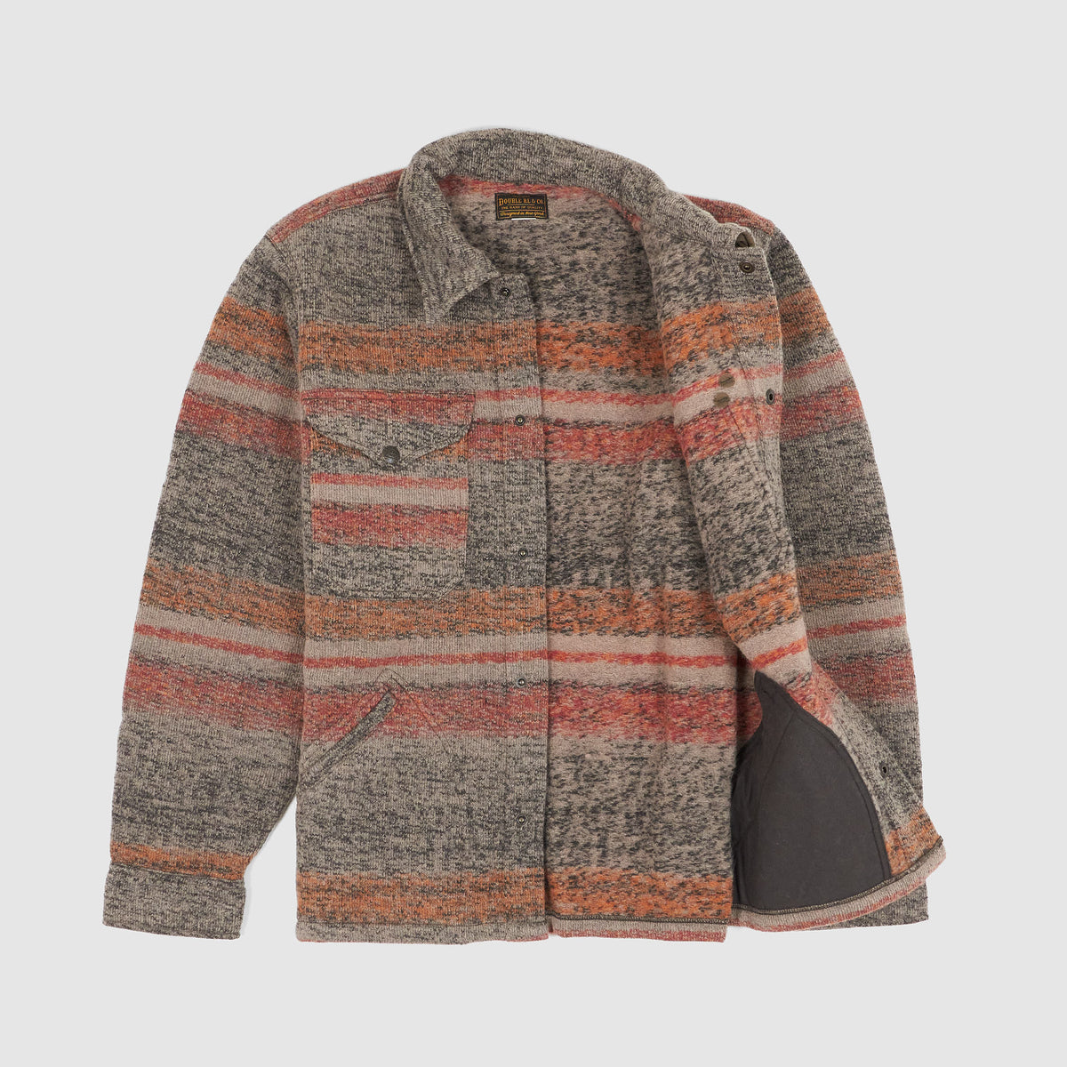 Double RL Wool Blend Overshirt Jacket