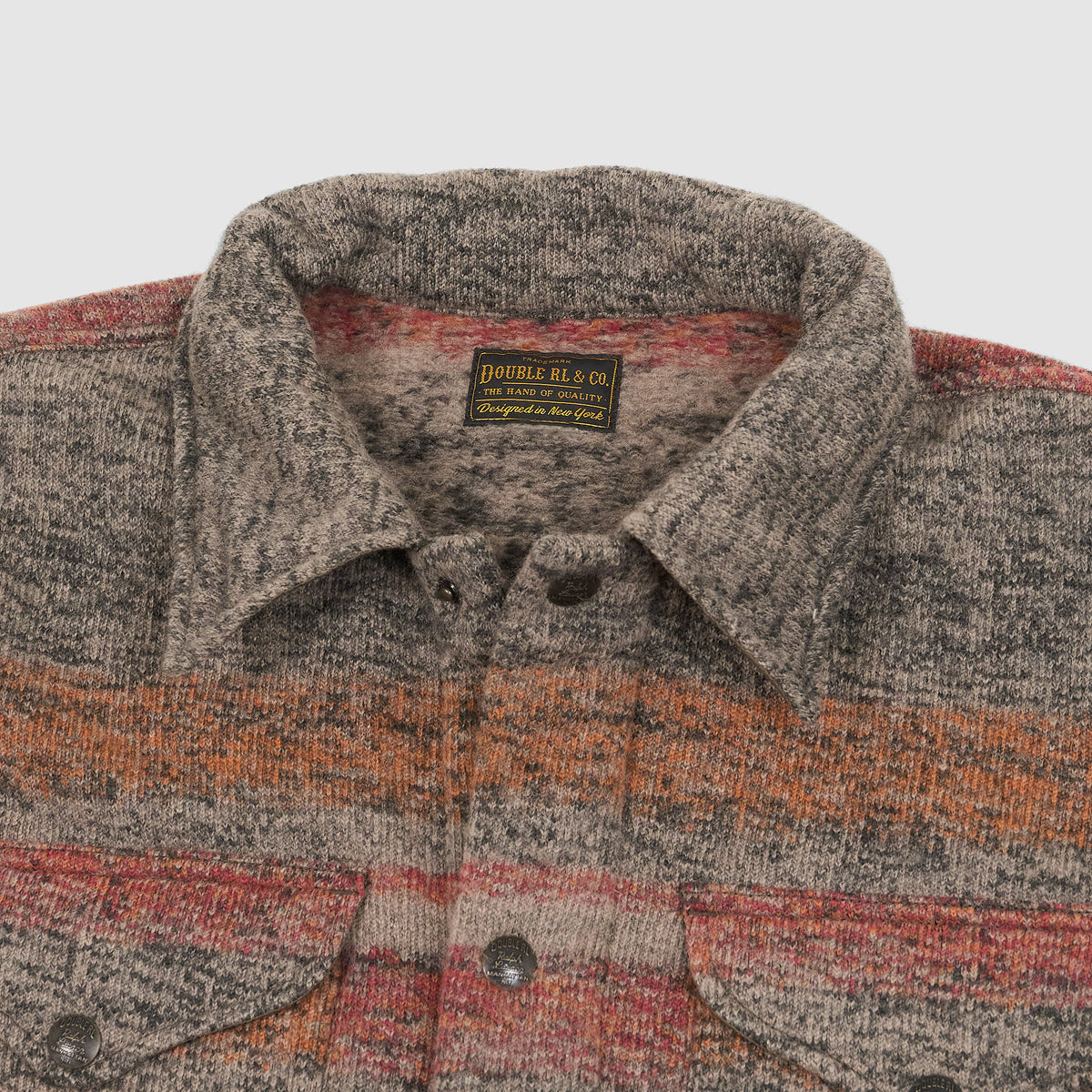 Double RL Wool Blend Overshirt Jacket