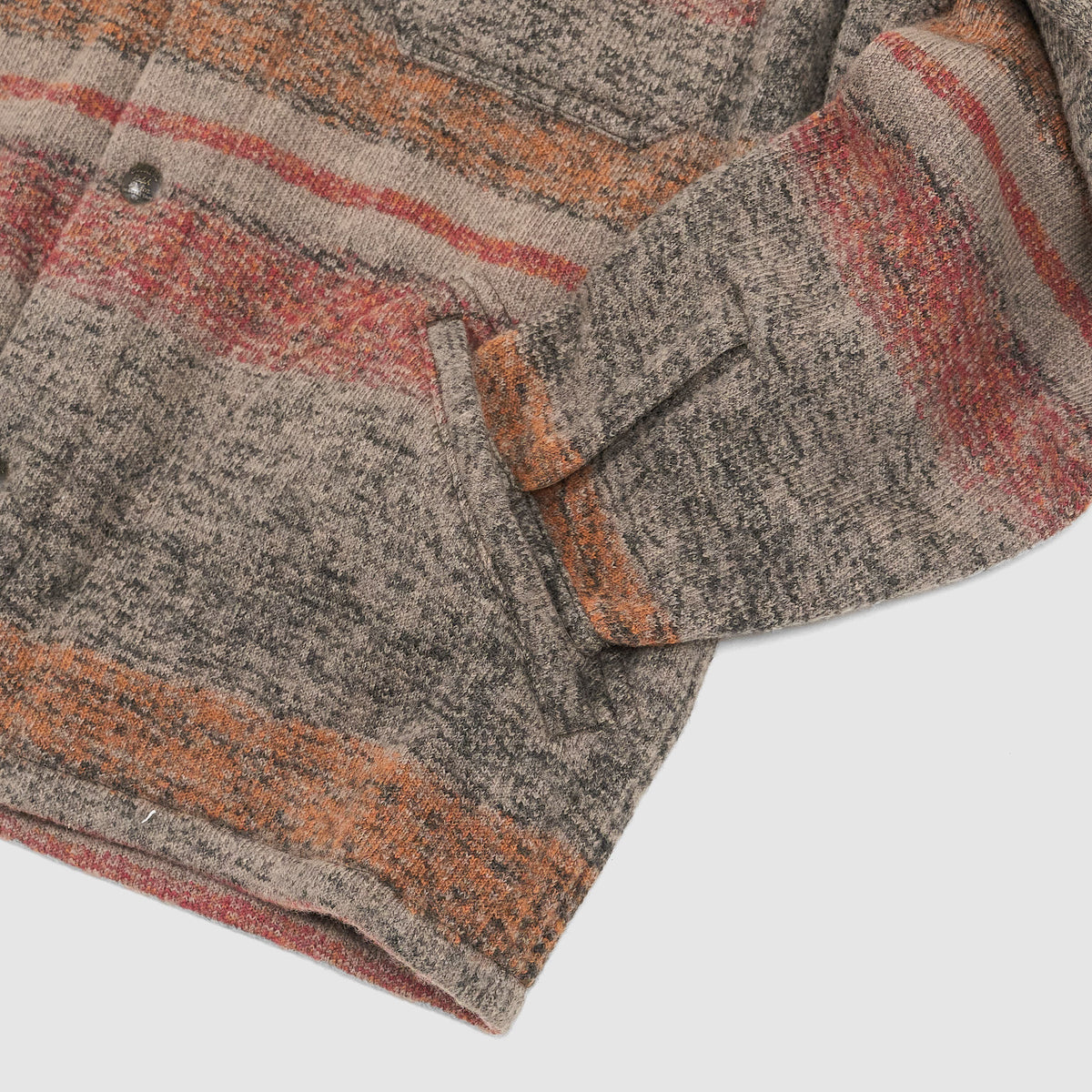 Double RL Wool Blend Overshirt Jacket