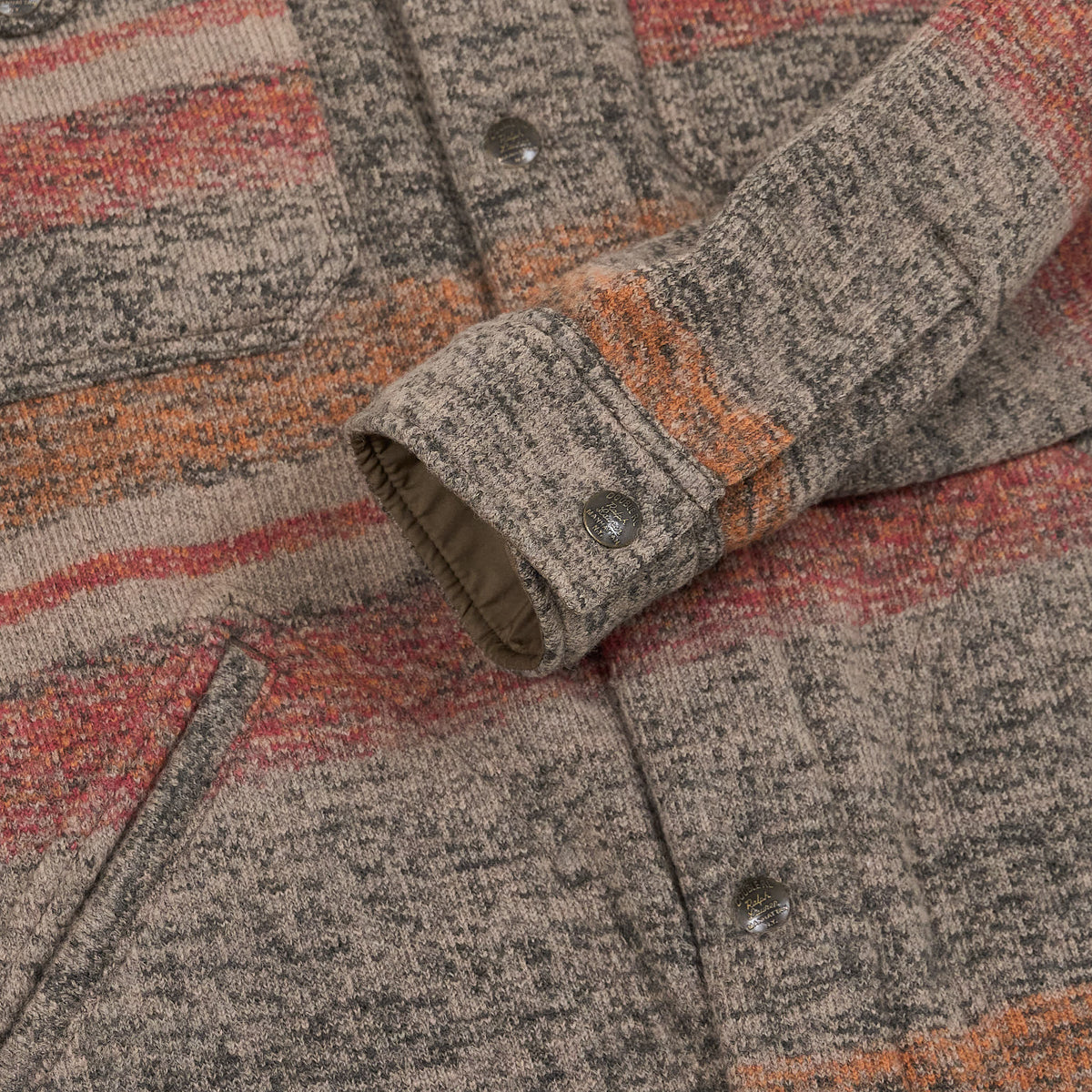 Double RL Wool Blend Overshirt Jacket