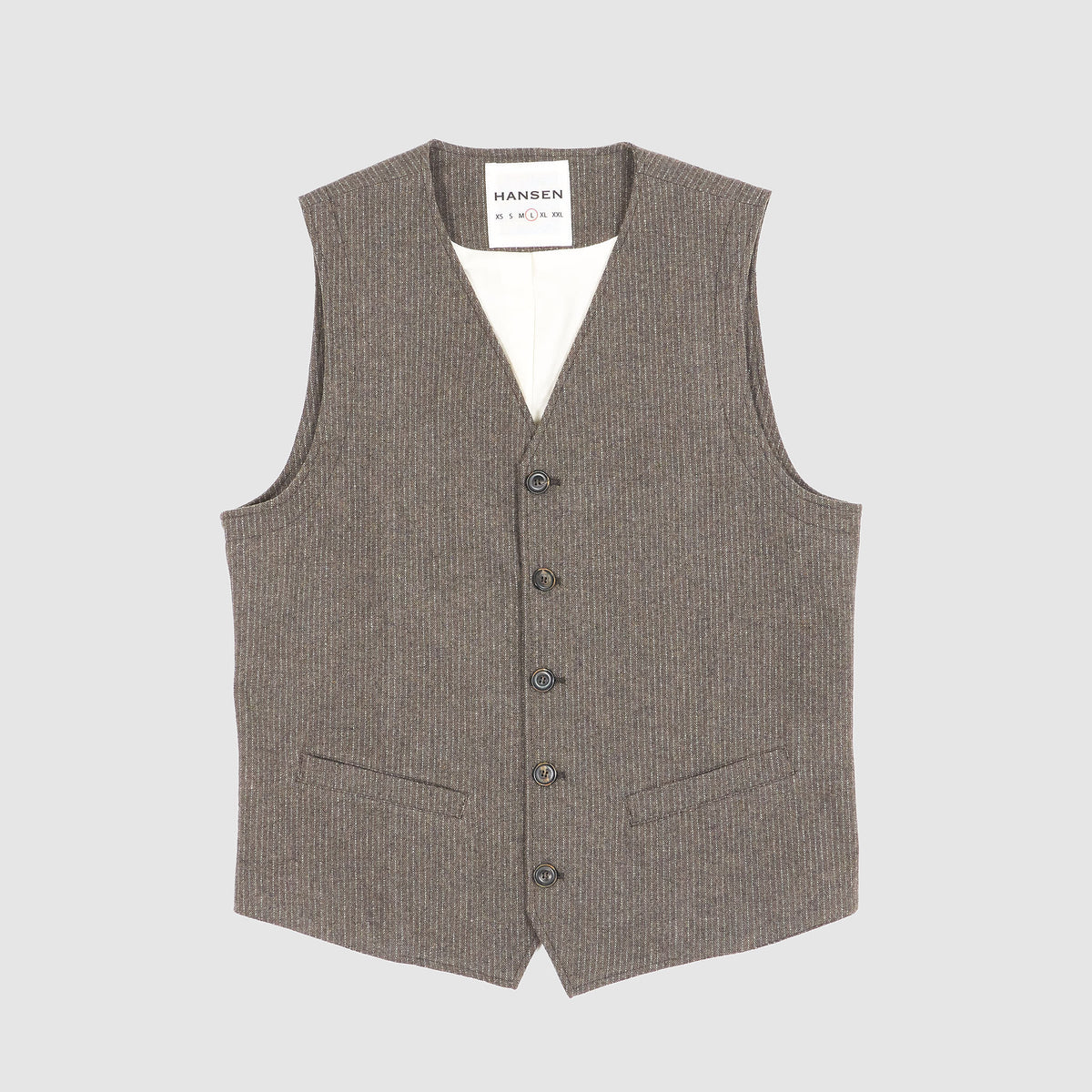Hansen Pinstripe  Wool Waistcoat