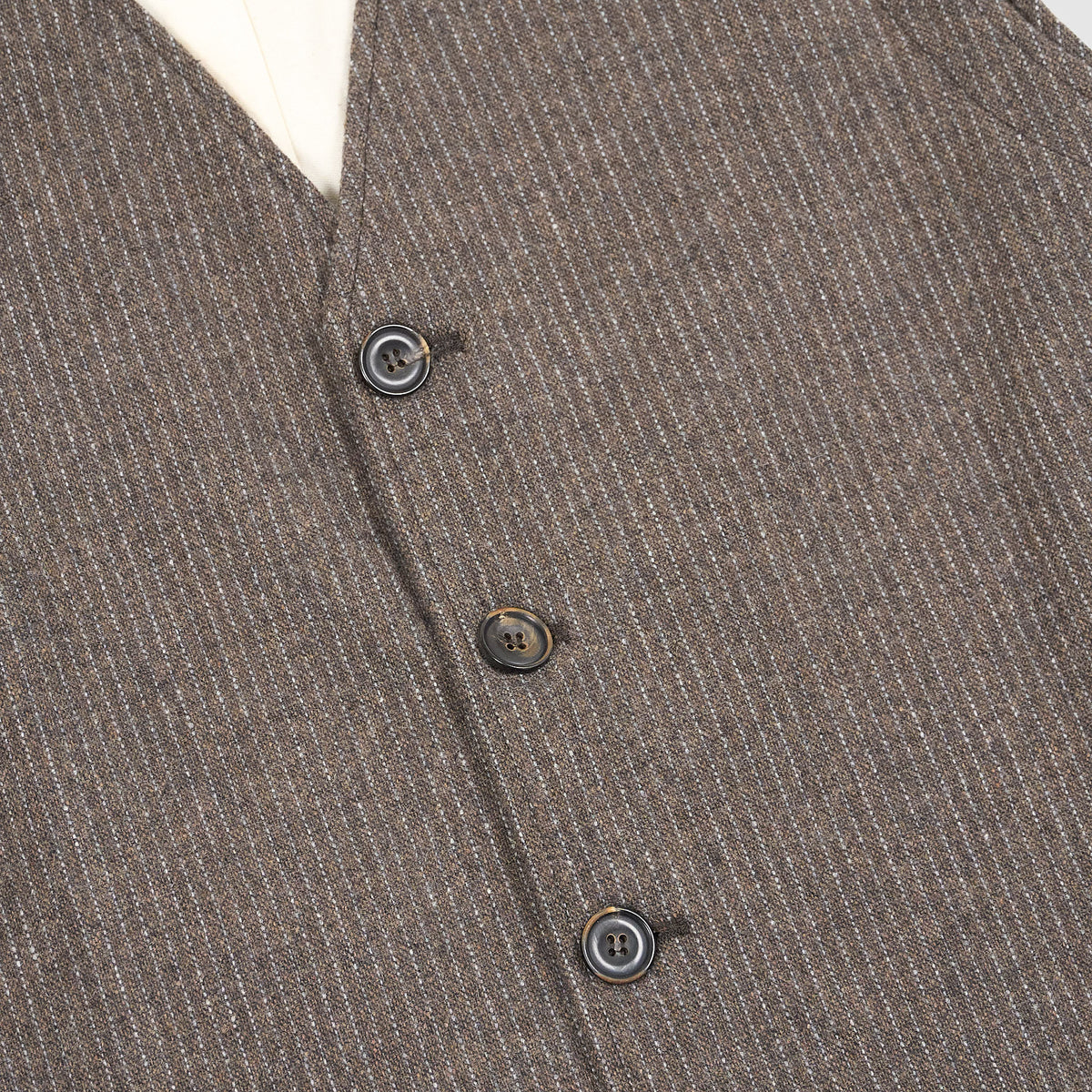 Hansen Pinstripe  Wool Waistcoat