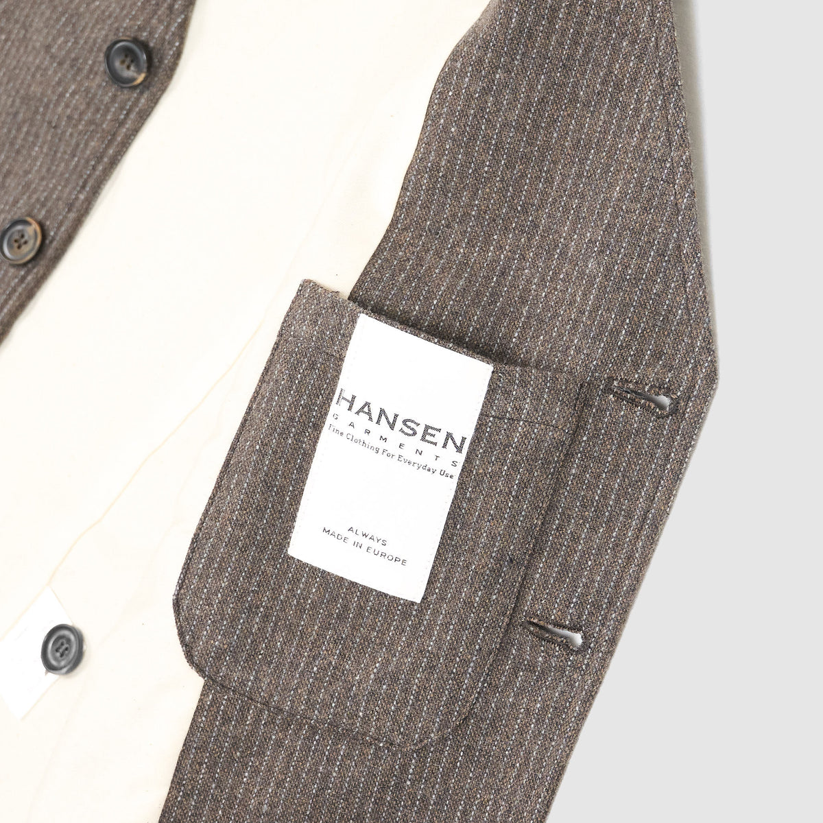 Hansen Pinstripe  Wool Waistcoat