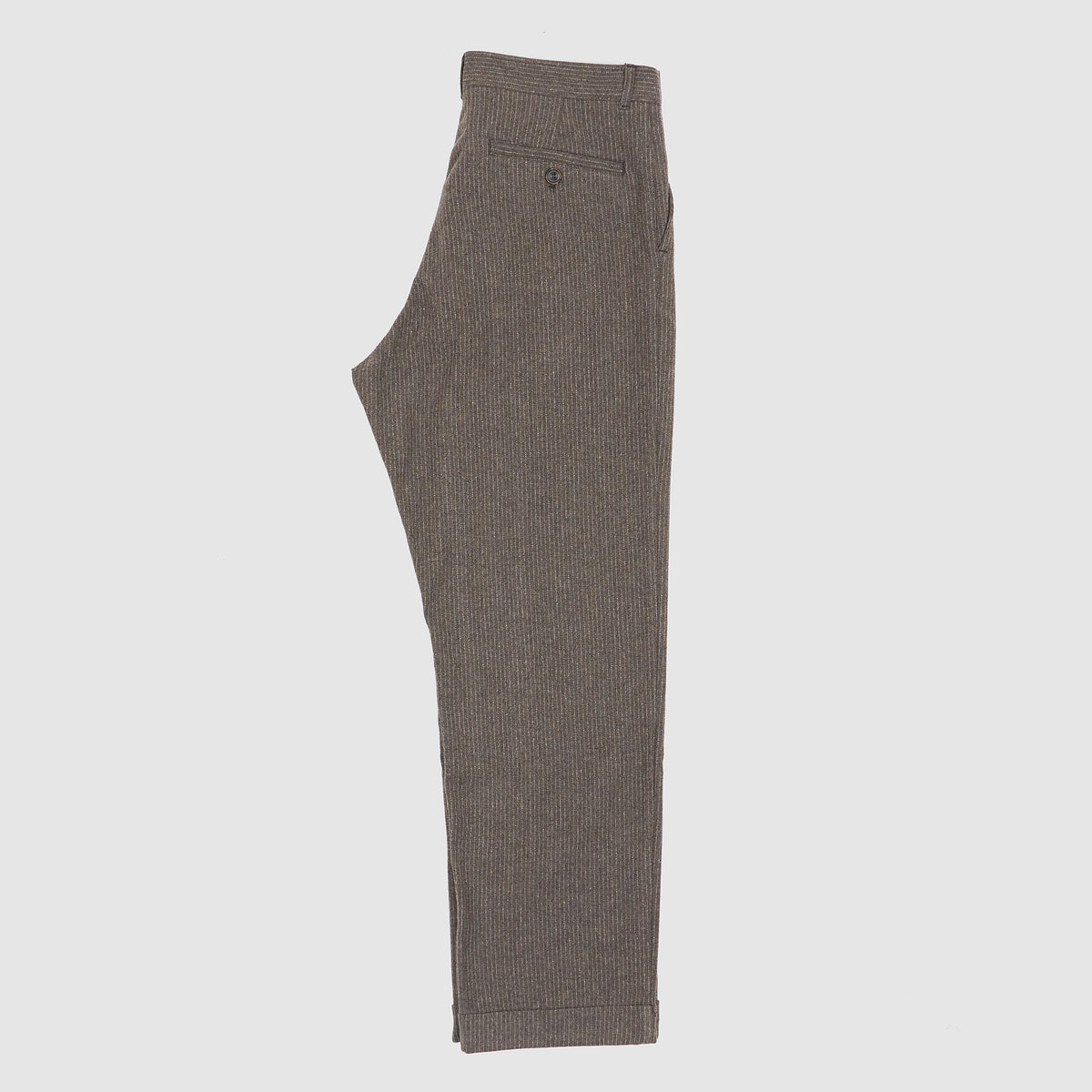 Hansen Pleated Classic Pinstripe Wool Trousers