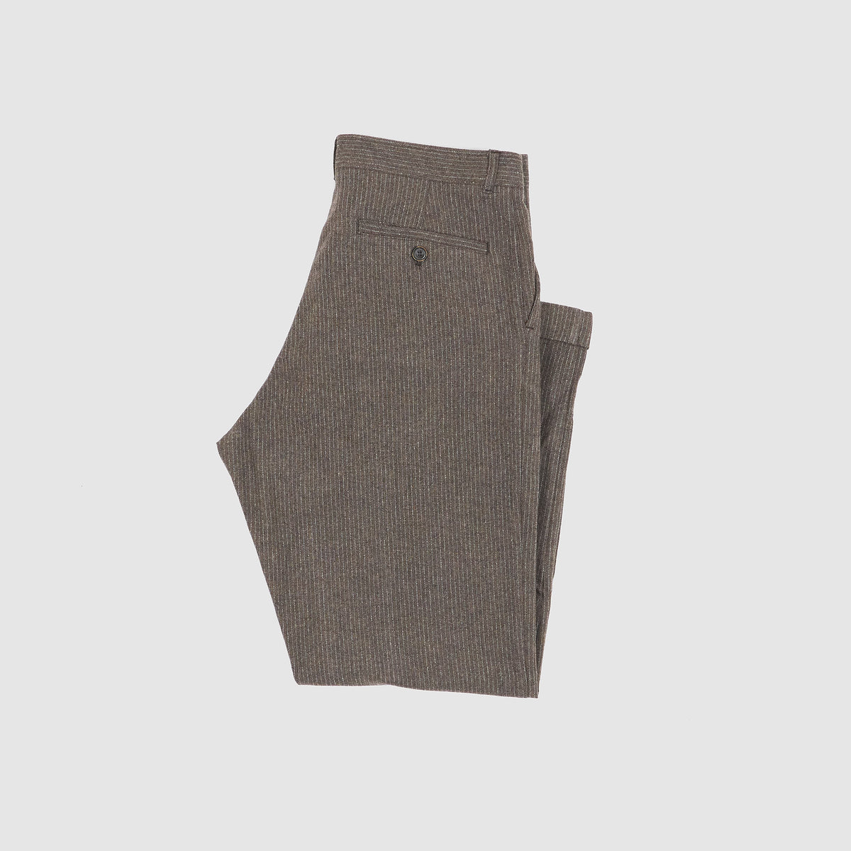 Hansen Pleated Classic Pinstripe Wool Trousers