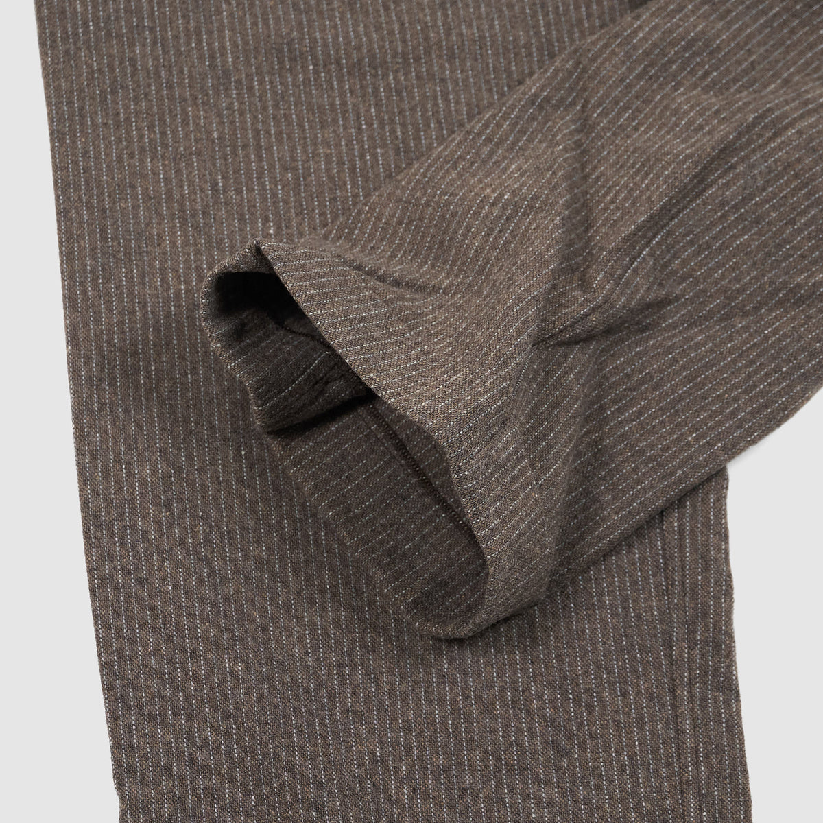 Hansen Pleated Classic Pinstripe Wool Trousers