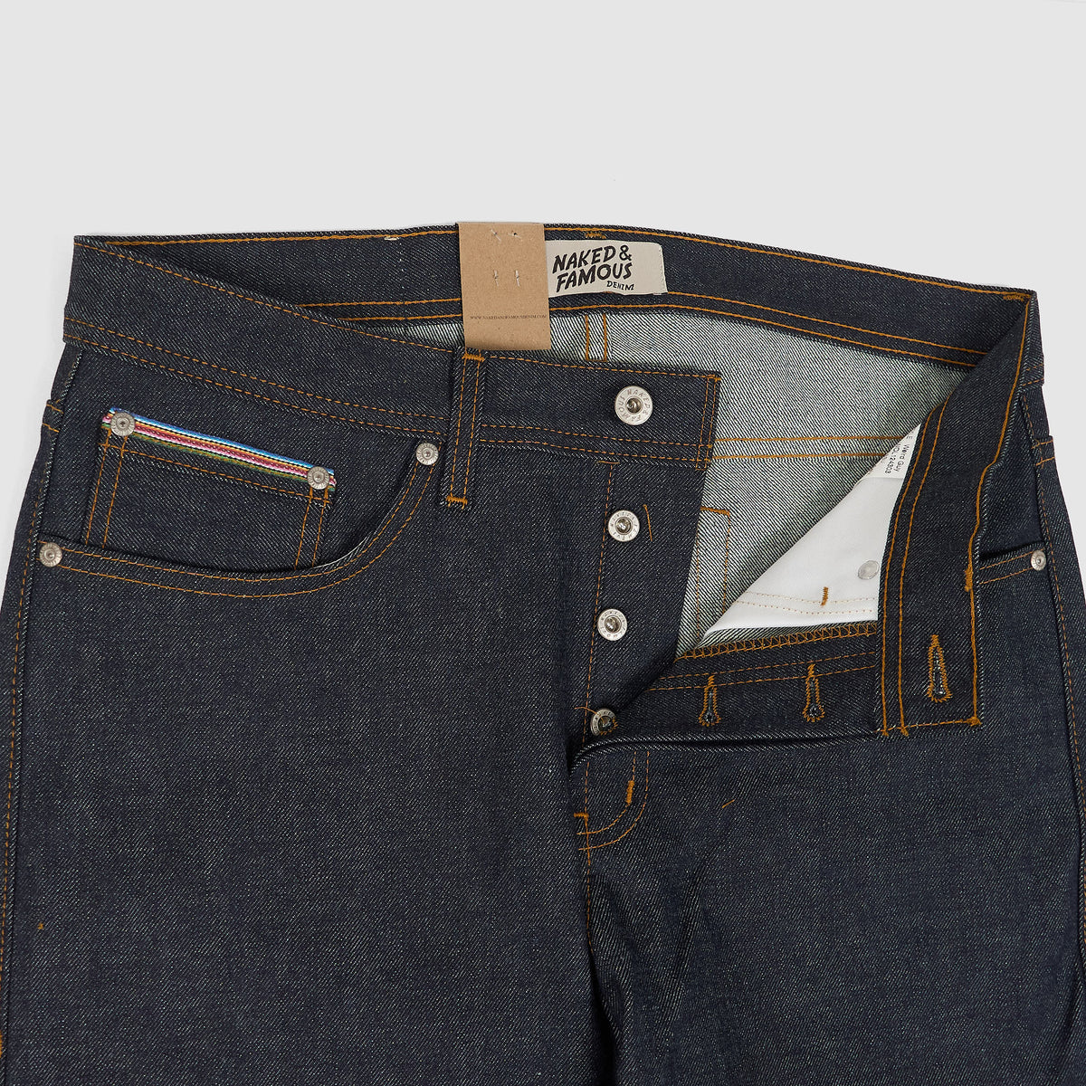 Naked & Famous "Dia De Los Muertos" Weird Guy Denim