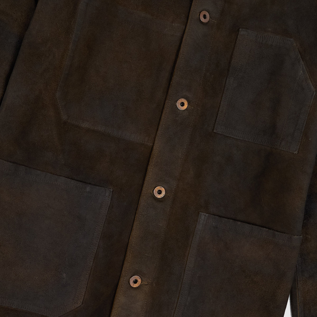 Double RL Timeworn Roughout Leather Jacket