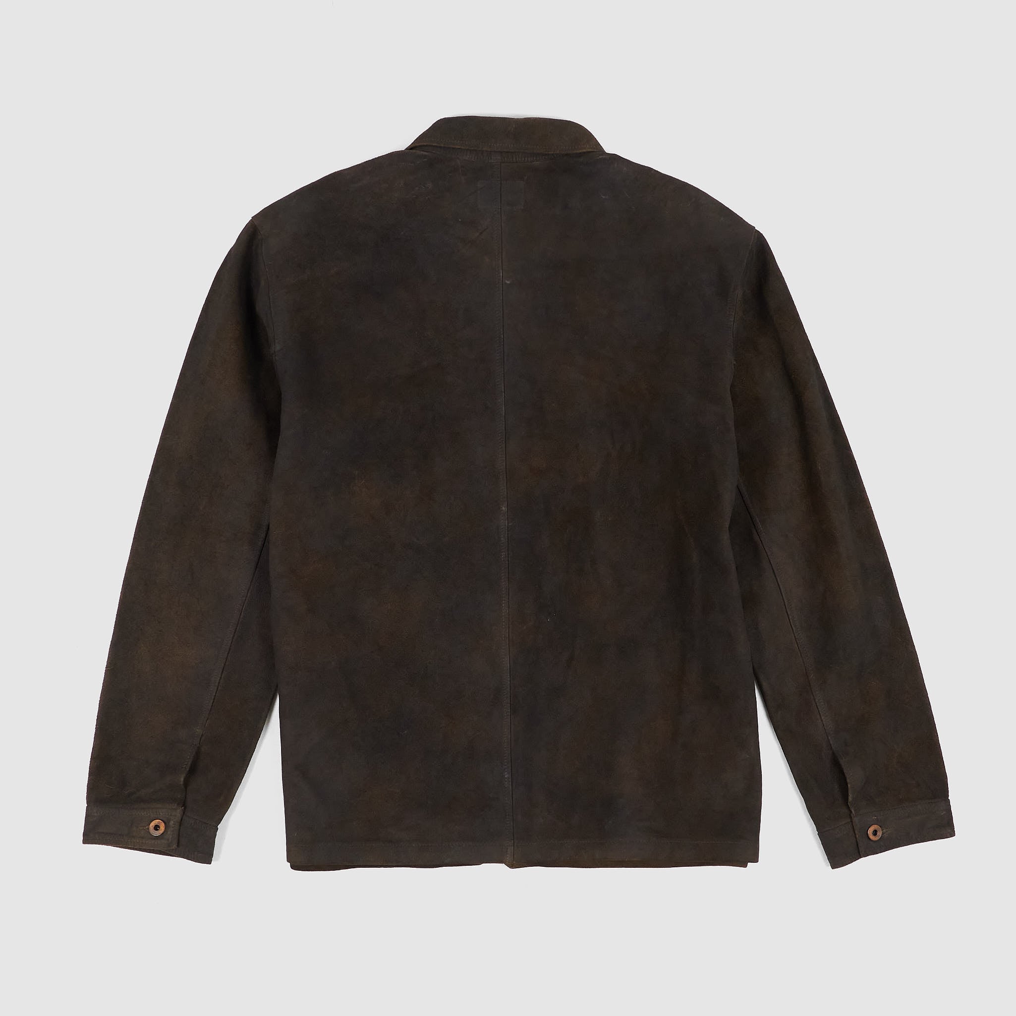 Double RL Timeworn Roughout Leather Jacket - DeeCee style