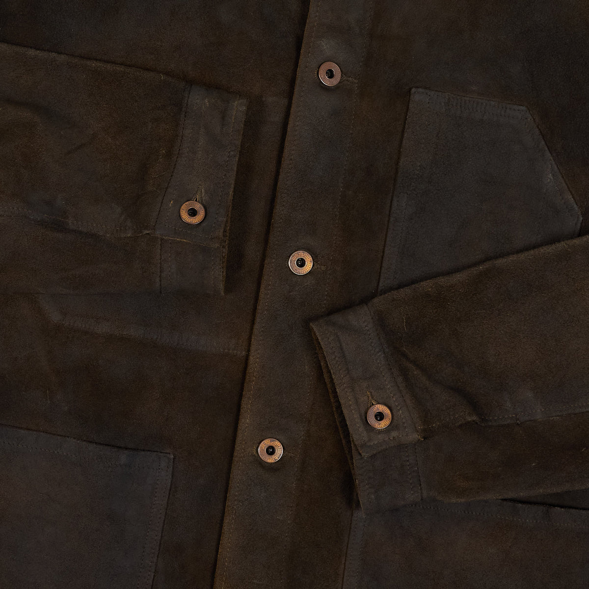 Double RL Timeworn Roughout Leather Jacket