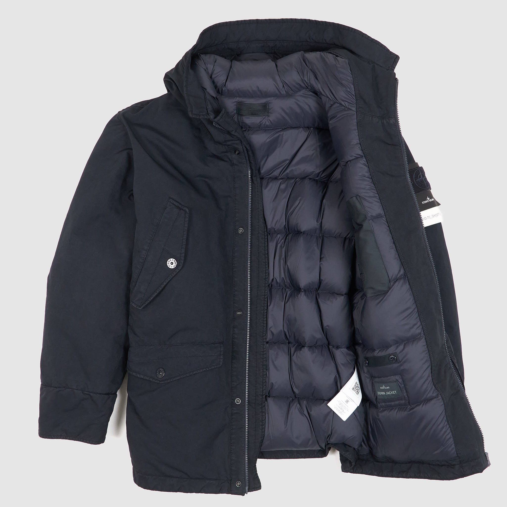 Stone Island Ghost Piece David-TC Short Parka - DeeCee style