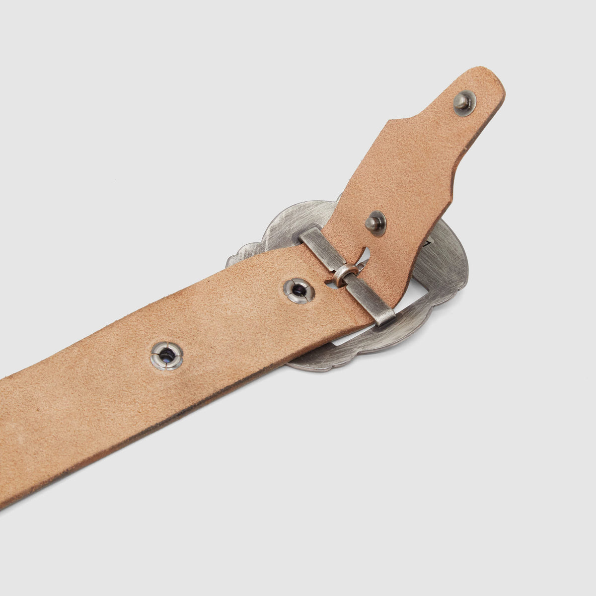 HTC Concho Leather Belt w/ Studs