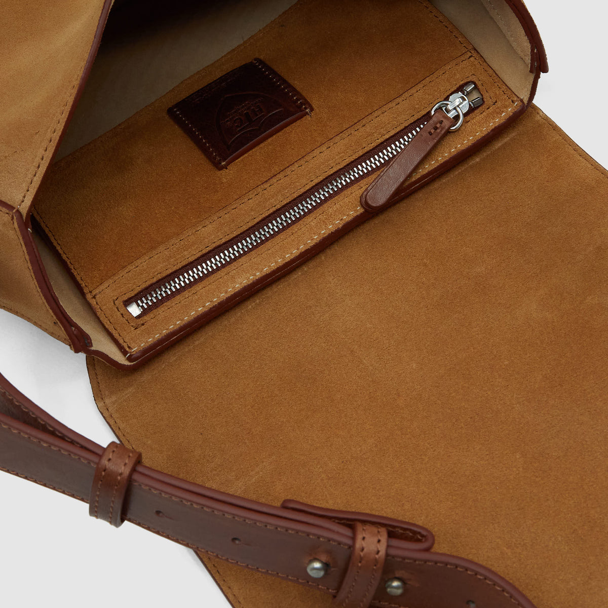 HTC Ladies Suede Leather Bag w/ Studs