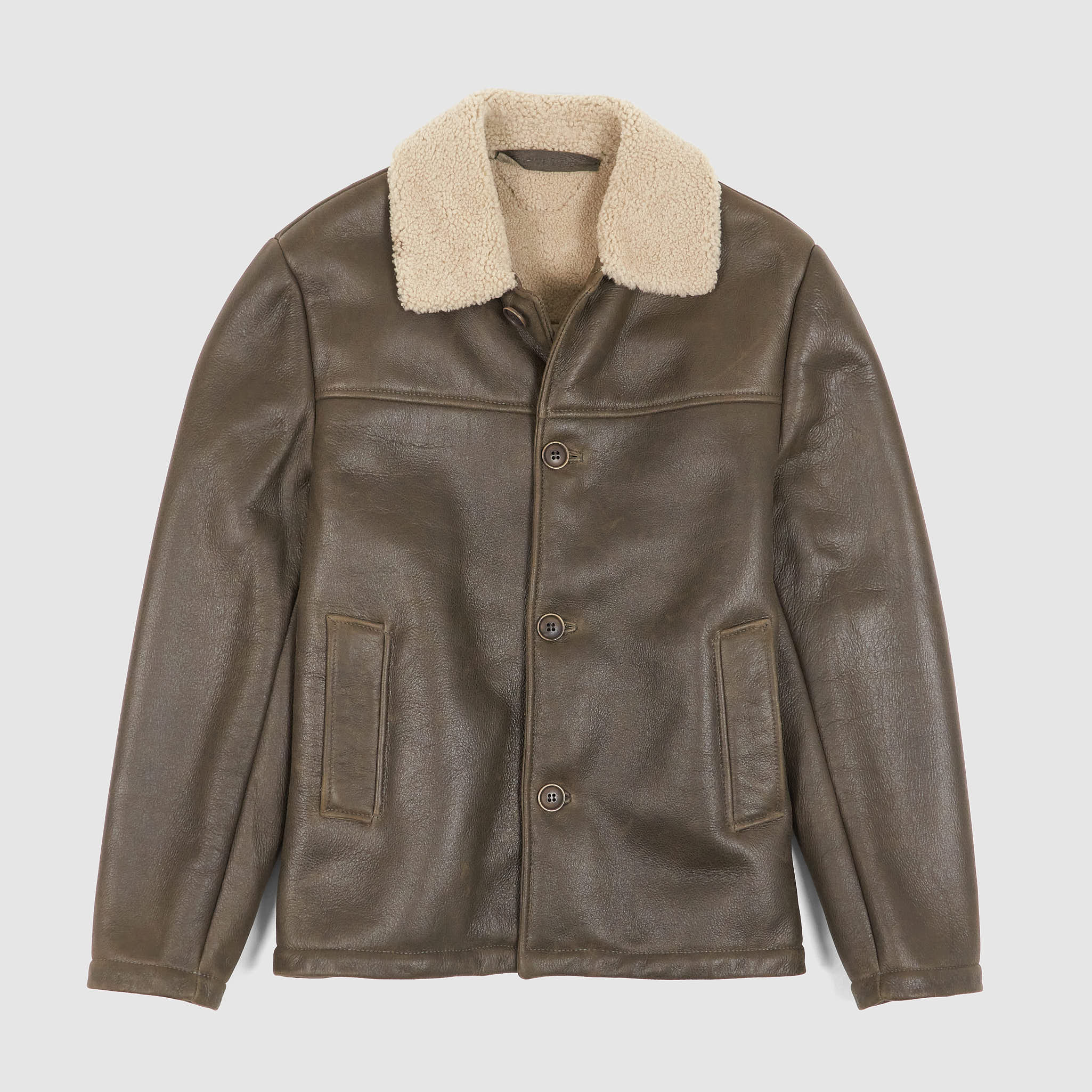 Salvatore Santoro Antique Shearling Leather Jacket - DeeCee style