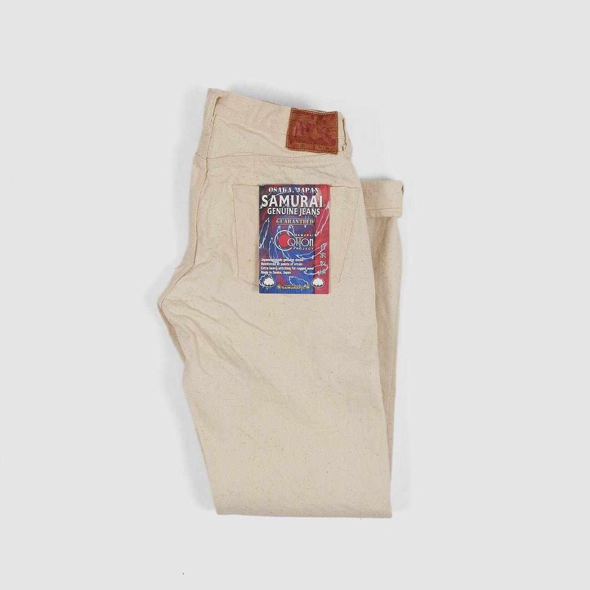 Samurai Jeans 5P Selvage Natural Denim Cotton Project 18oz