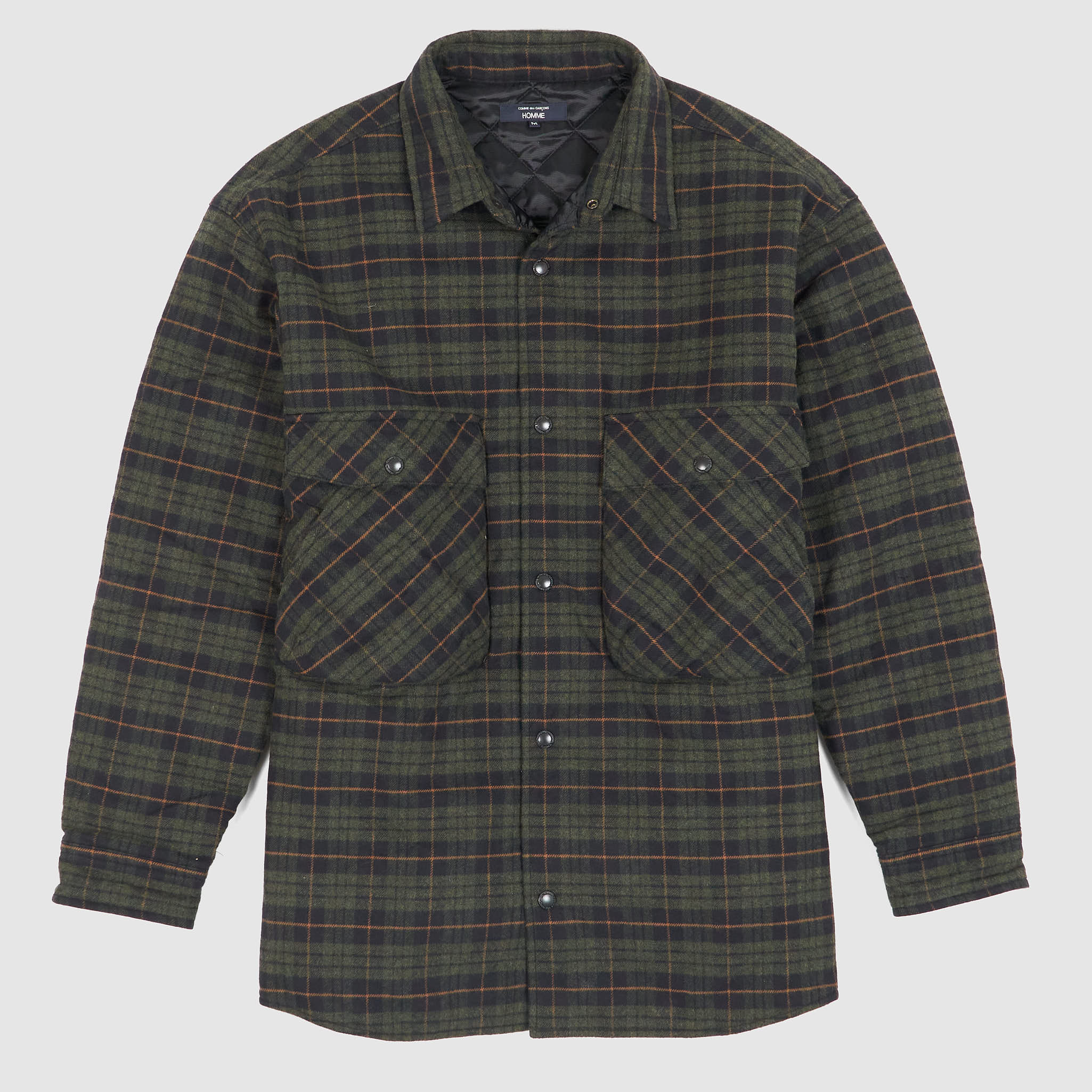 Comme Des Garçons Homme Padded Plaid Overshirt Jacket - DeeCee style