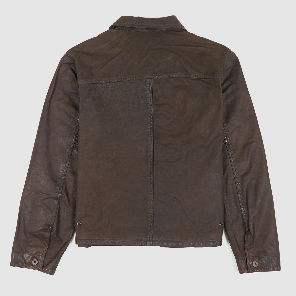 Double RL Time Worn Leather Work Jacket