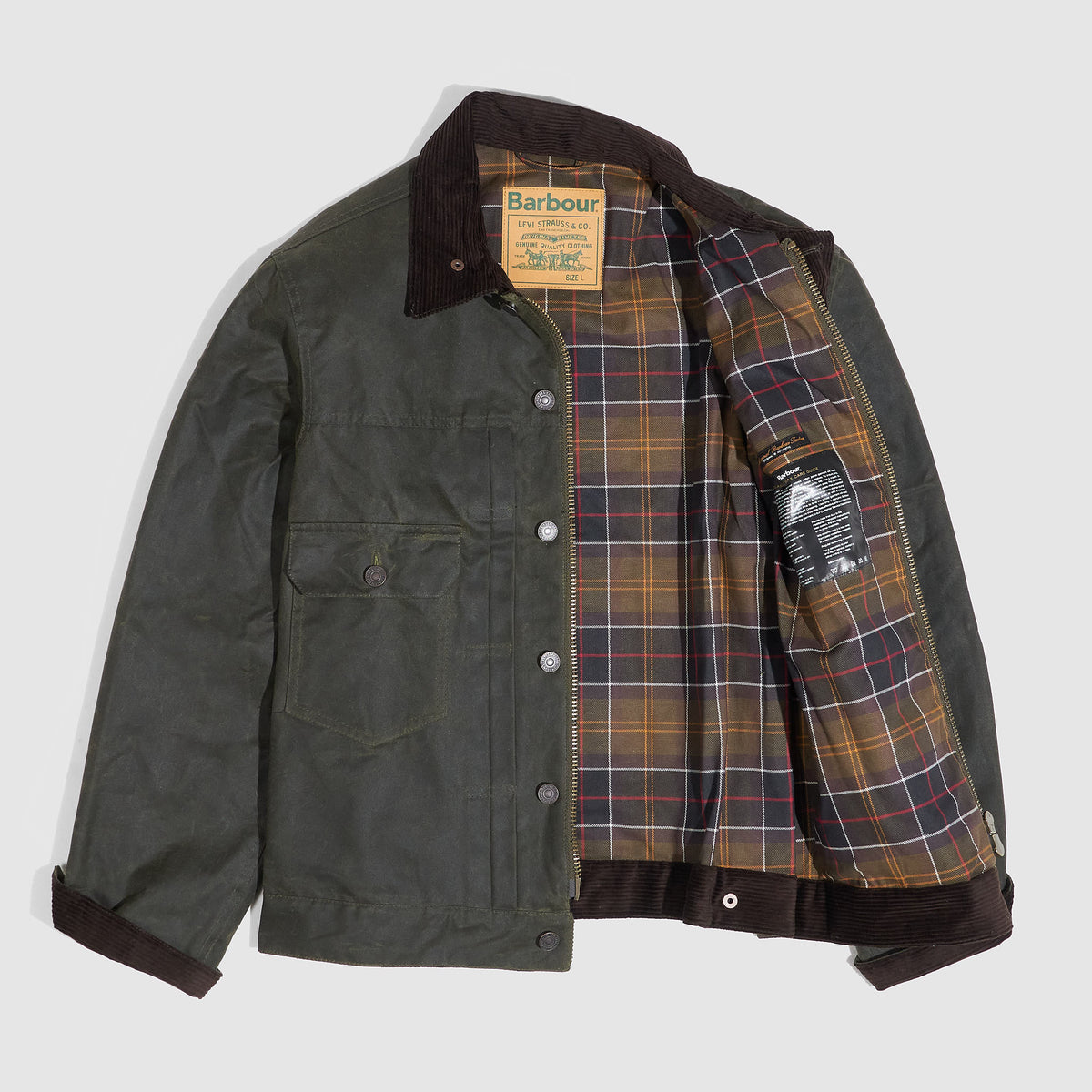 M Levi's® Barbour Type II Waxed Jacket Barbour x Levi's Type 2 Wax