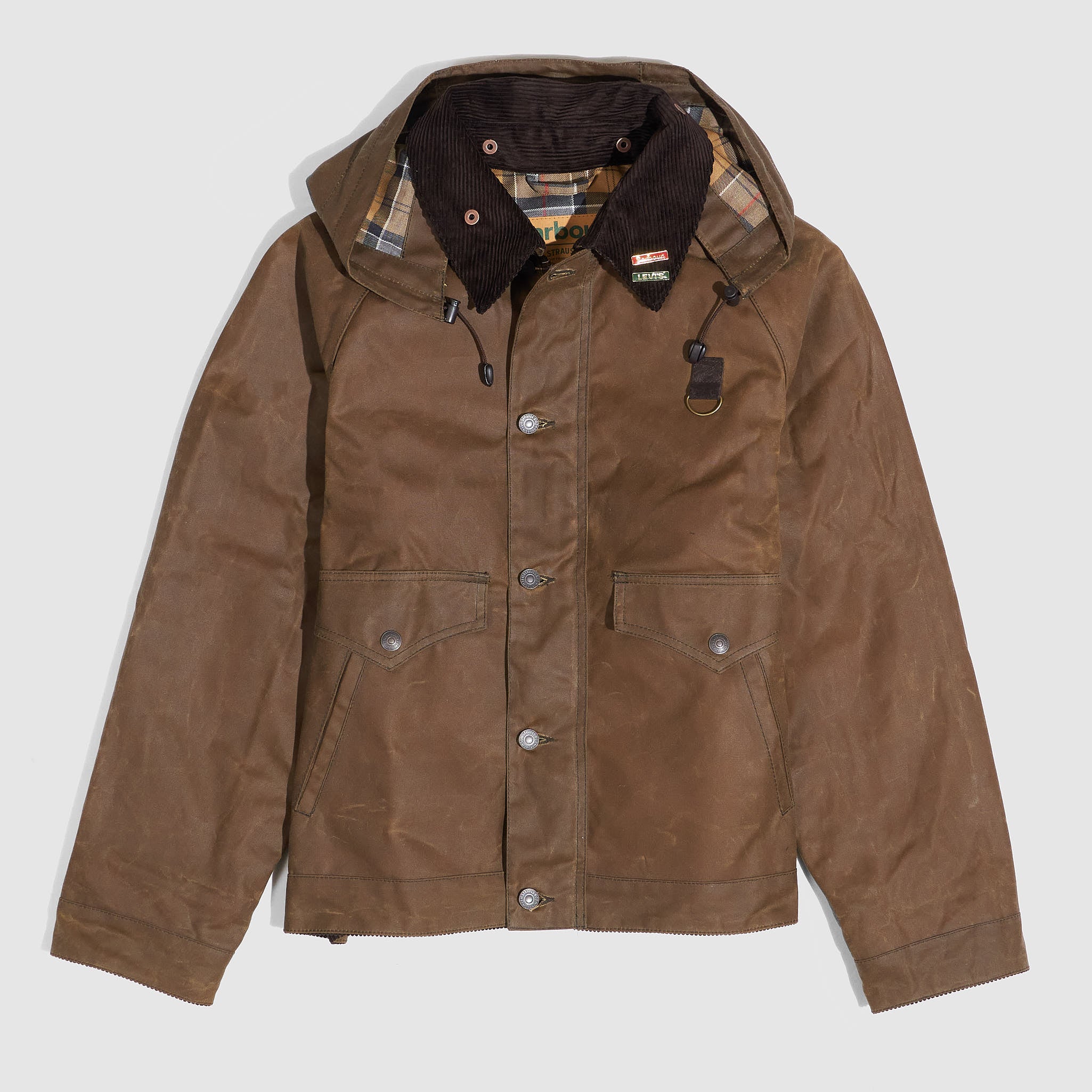 だ*ん様 LEVI'S x Barbour Spey Wax Jacket コラ Barbour x Levi's® Spey Waxed Canvas Jacket - DeeCee style