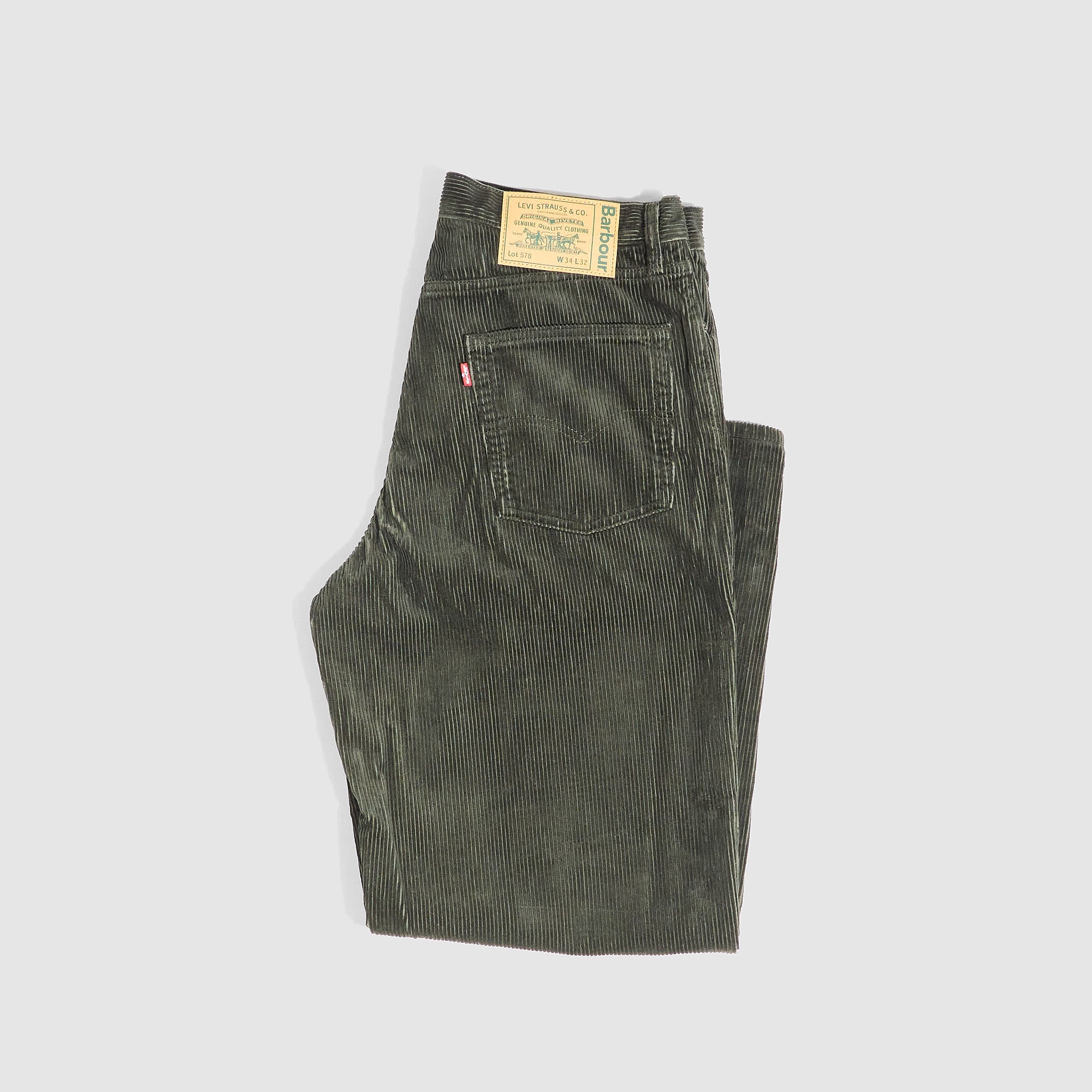 パンツ LEVI'S x Barbour 578 Pleated Pant \"Olive Barbour Barbour x Levi's 578 Pleated Pant - Rosin | 5 Pocket Pants