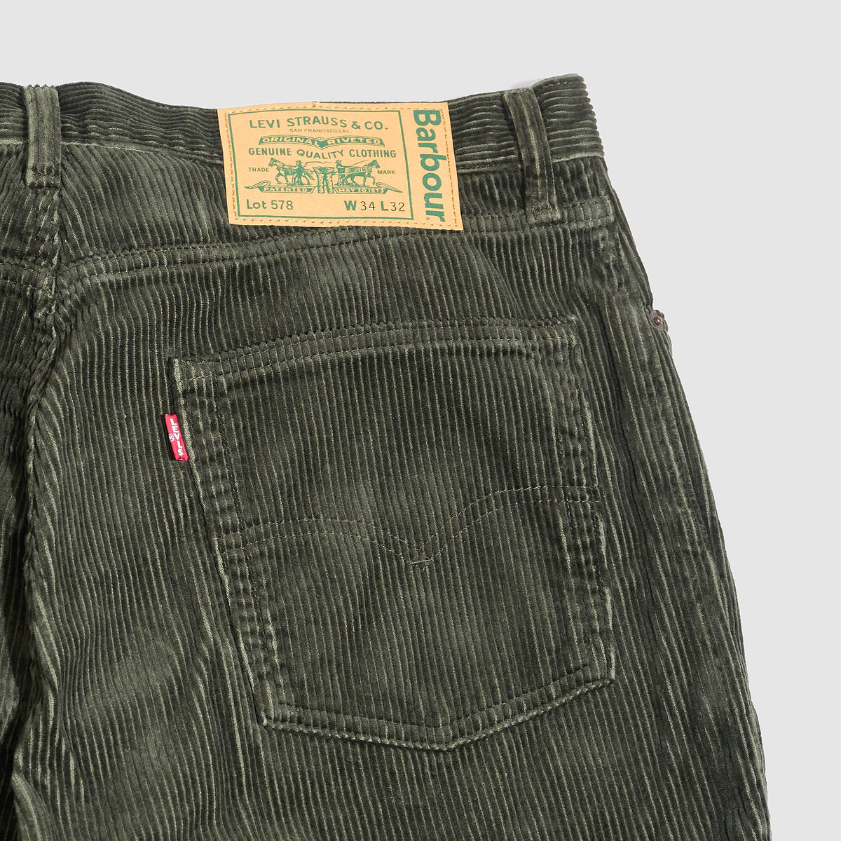 Barbour x Levi's® Pleated Corduroy Pants