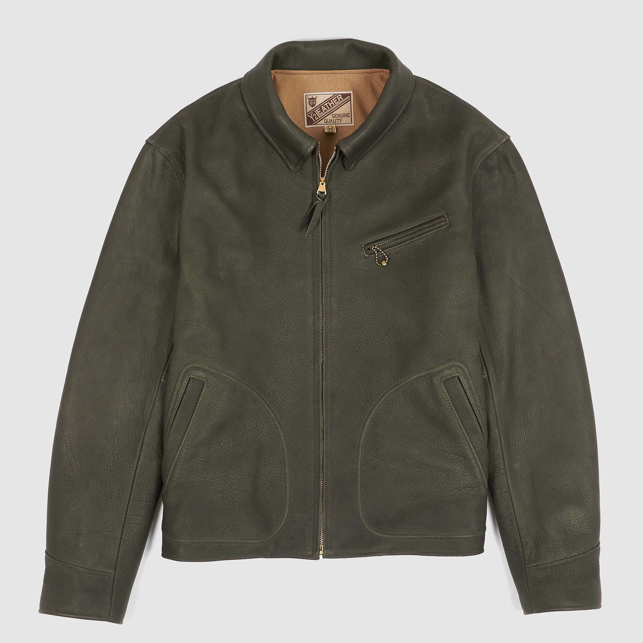 Y'2 Leather DR-45-D Deer Leather Jacket - DeeCee style