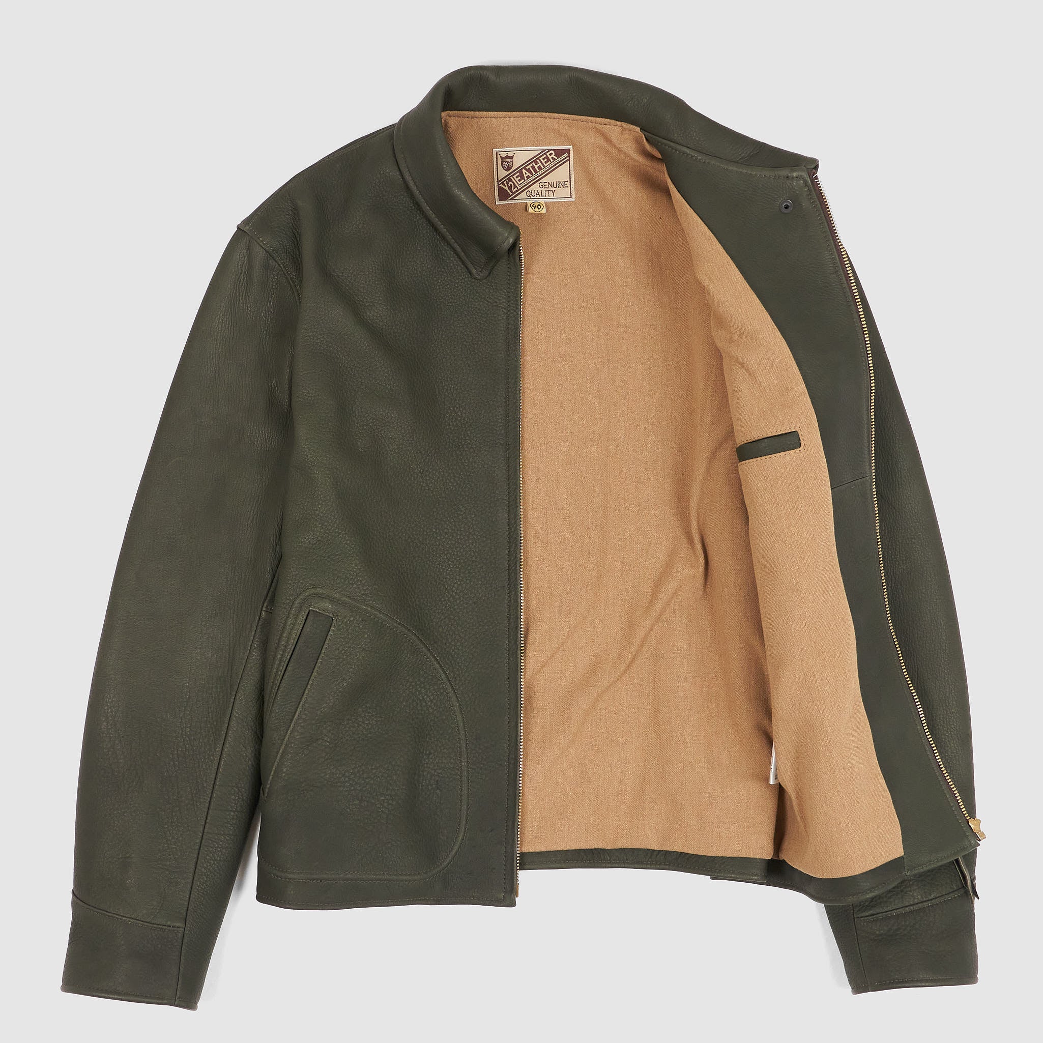 Y'2 Leather DR-45-D Deer Leather Jacket - DeeCee style