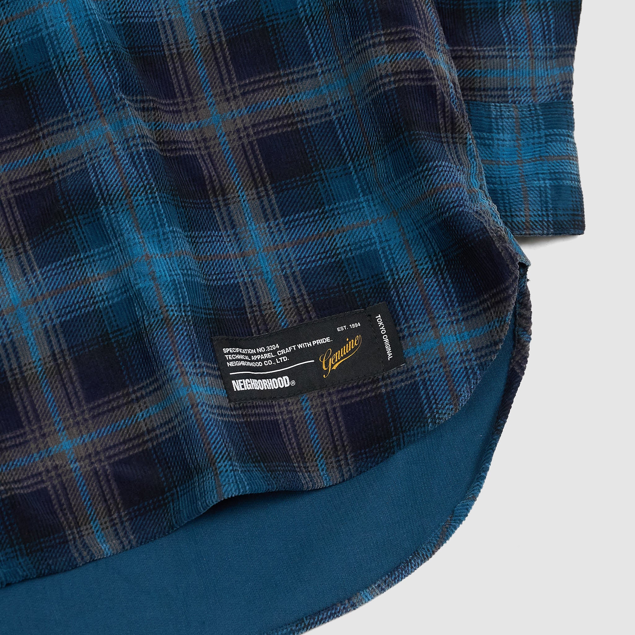 Neighborhood Checked Corduroy Shirt - DeeCee style