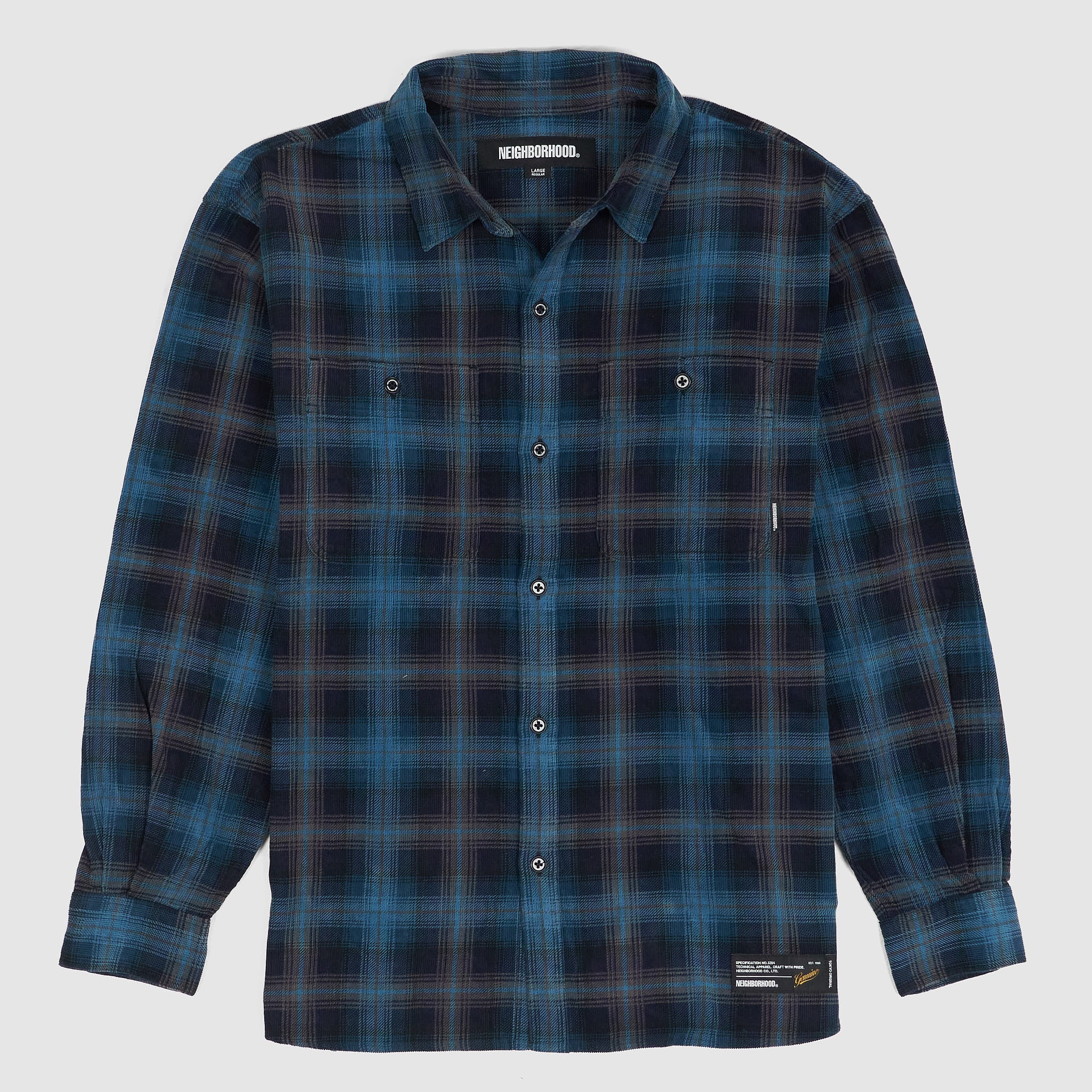 Neighborhood Checked Corduroy Shirt - DeeCee style
