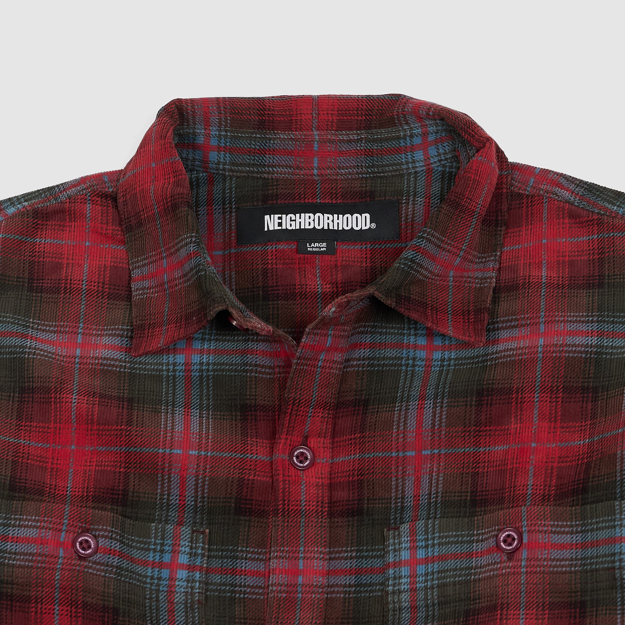 Neighborhood Checked Corduroy Shirt - DeeCee style