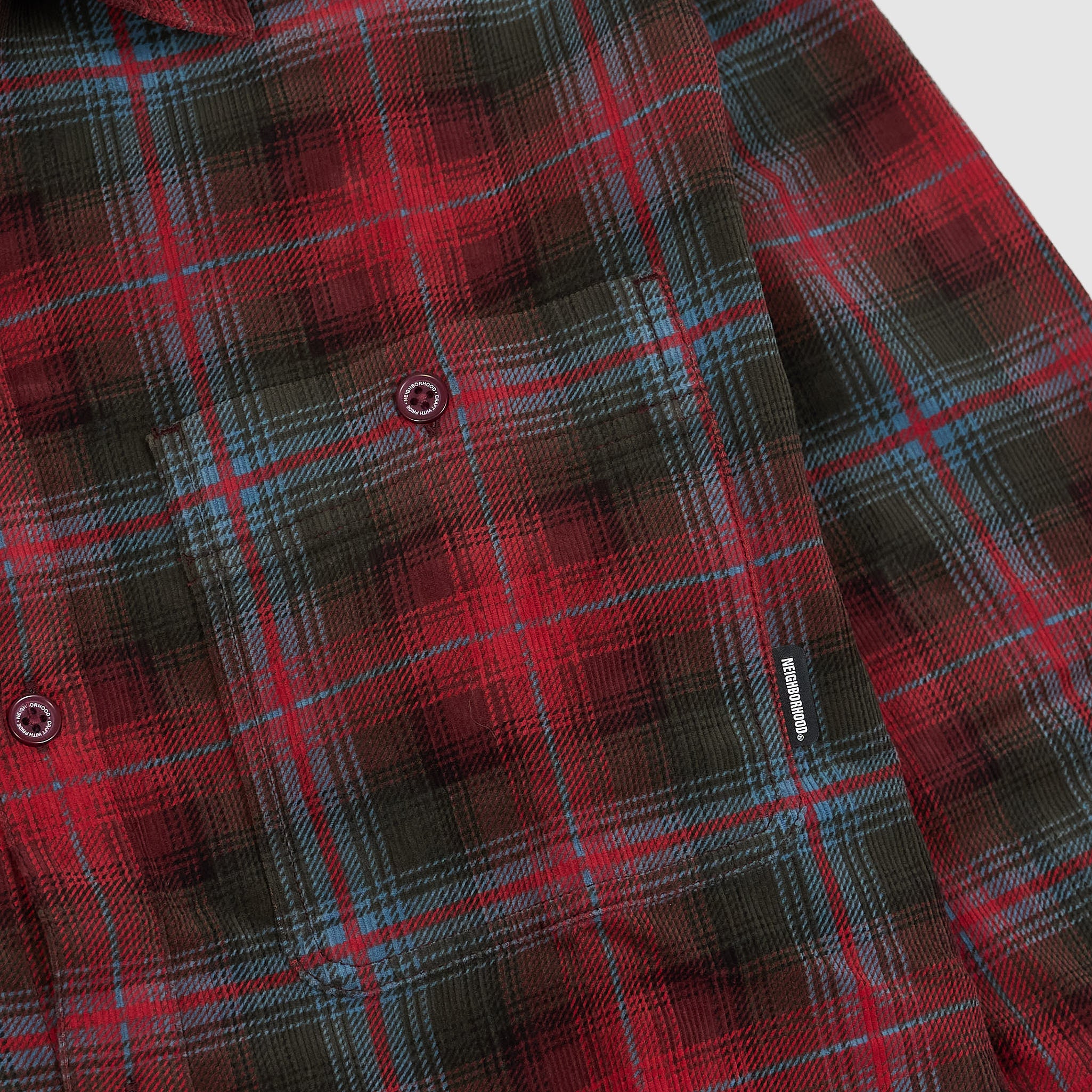 Neighborhood Checked Corduroy Shirt - DeeCee style