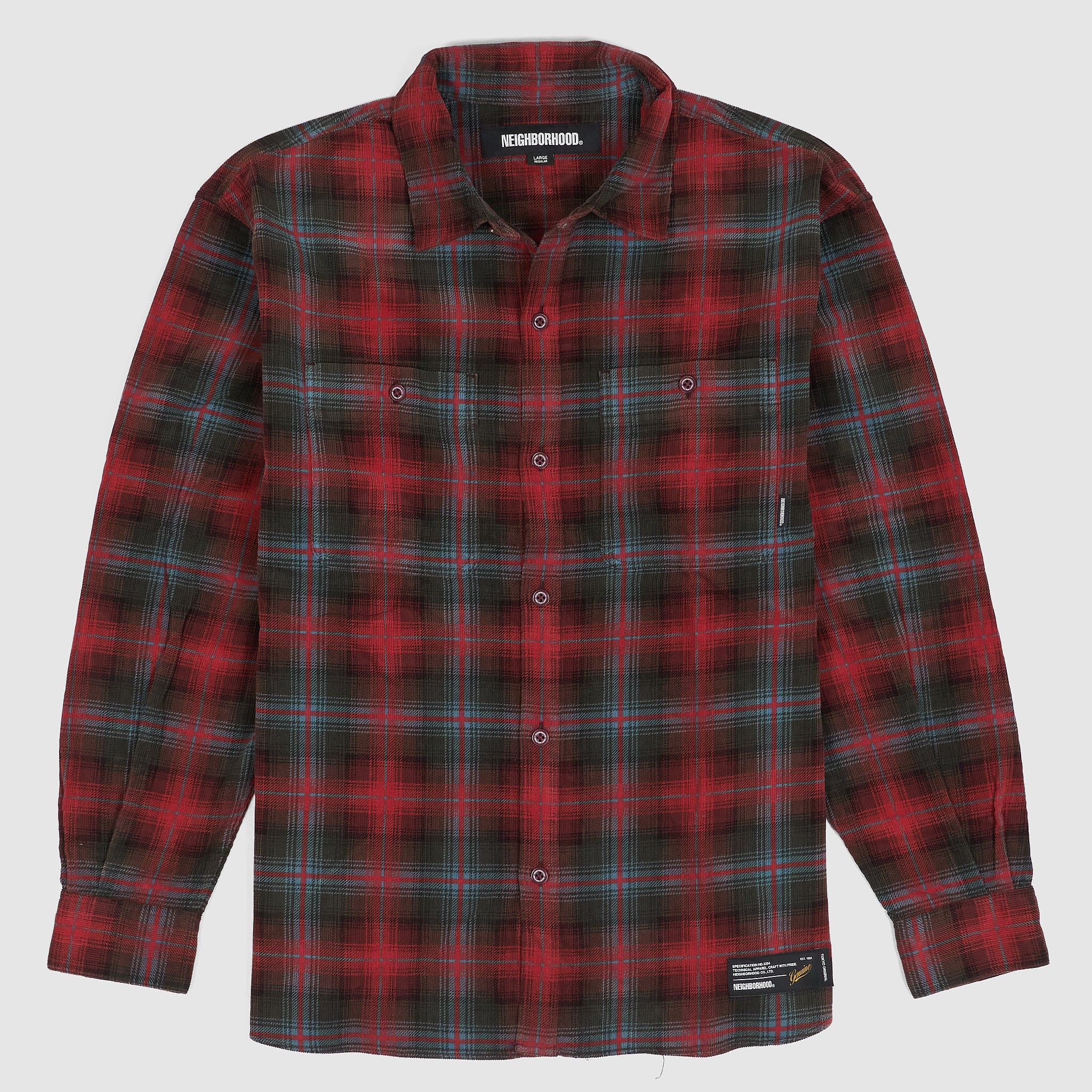 トップス 25AW NEIGHBORHOOD CORDUROY CHECK SHIRT Neighborhood Checked Corduroy Shirt - DeeCee style