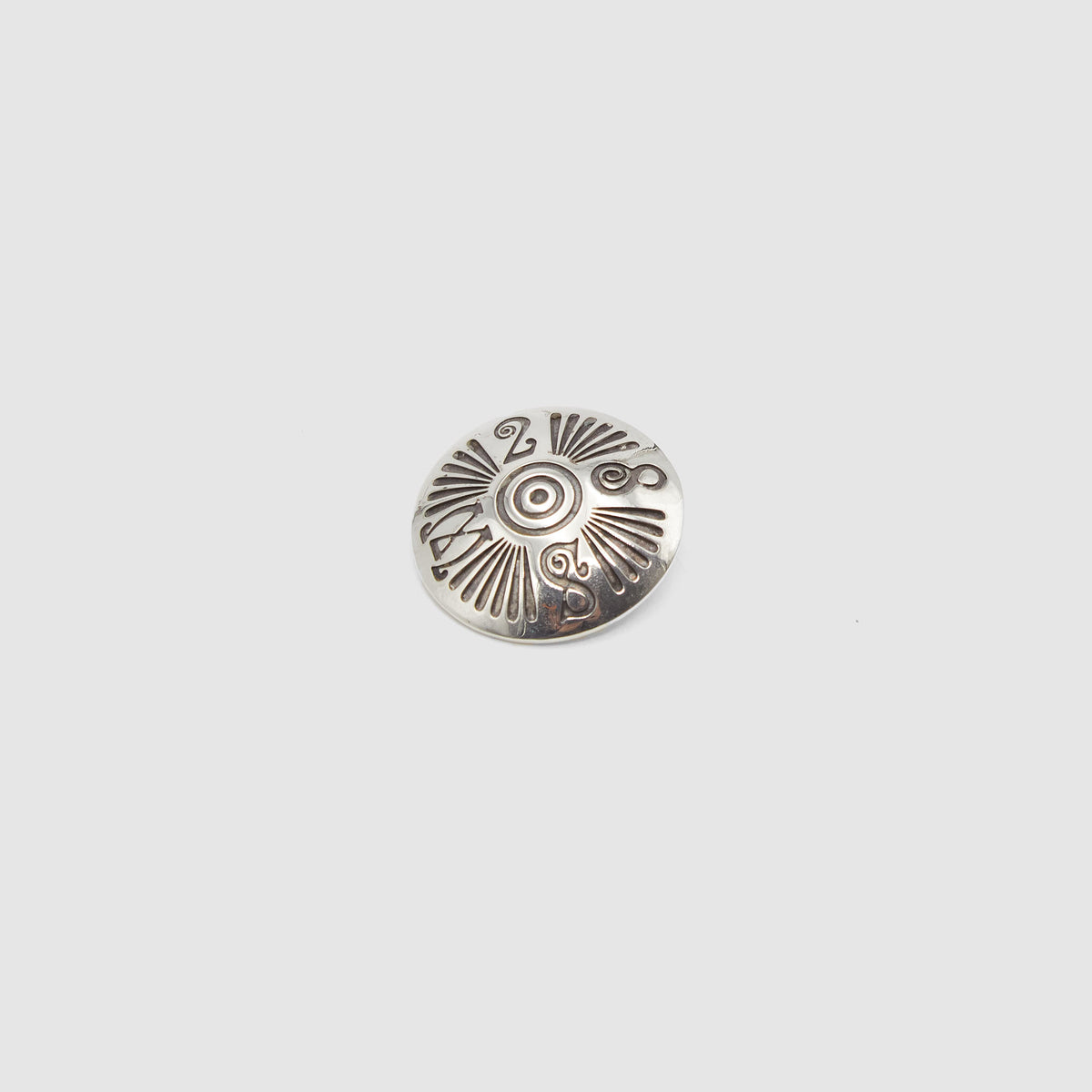 South2 West8 Sterling Concho Button