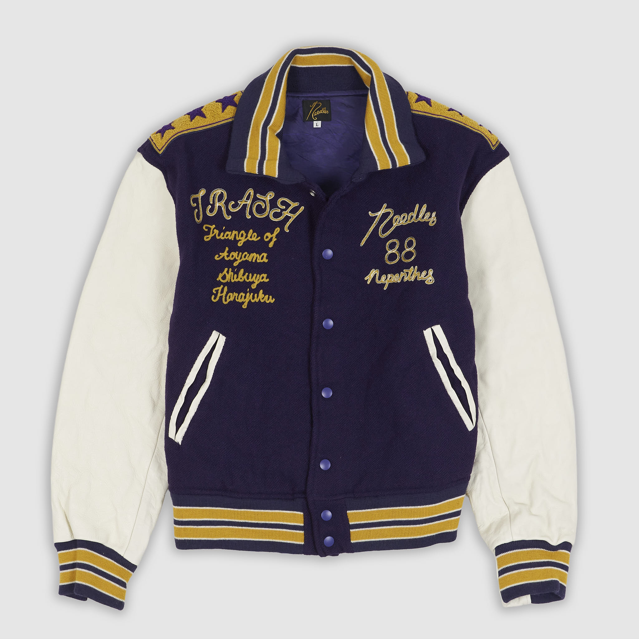 Needles Japan Letterman Wool Varsity Jacket - DeeCee style
