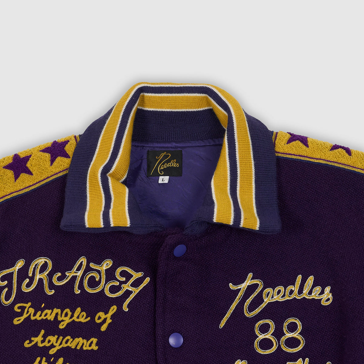 Needles Japan Letterman Wool Varsity Jacket