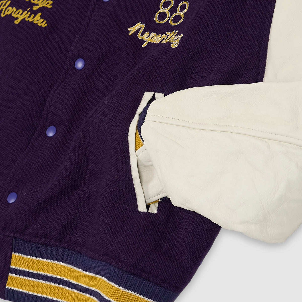 Needles Japan Letterman Wool Varsity Jacket
