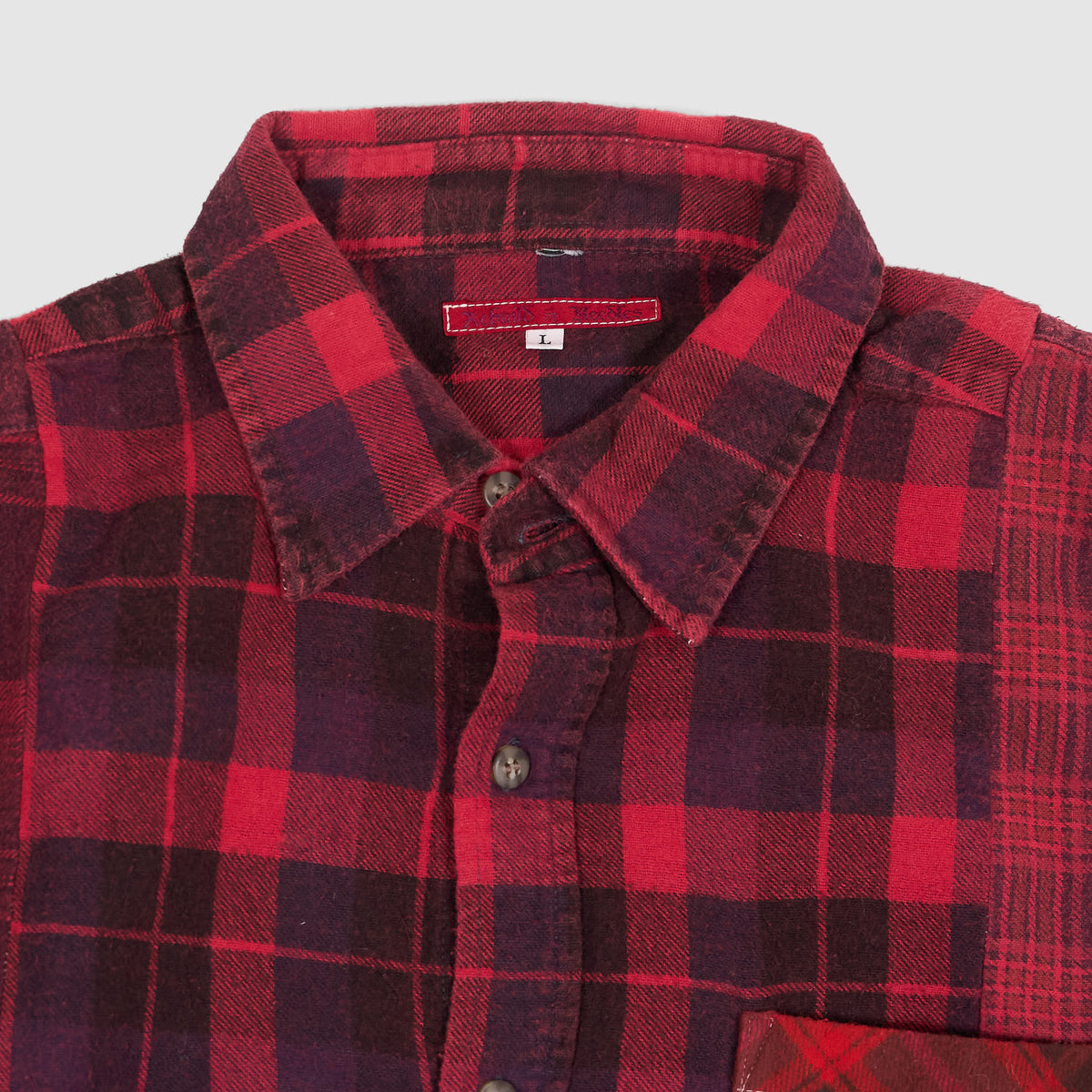 Needles Japan Rebuild 7 Cuts Flannel Shirt